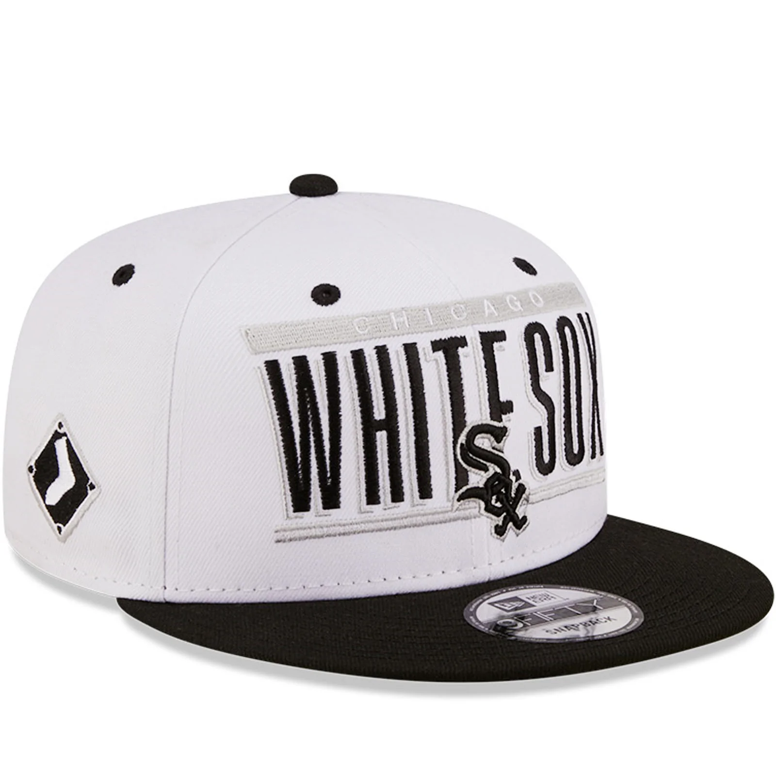 New Era Chicago White Sox 9FIFTY MLB Retro Title Baseball Cap - White - Image 3
