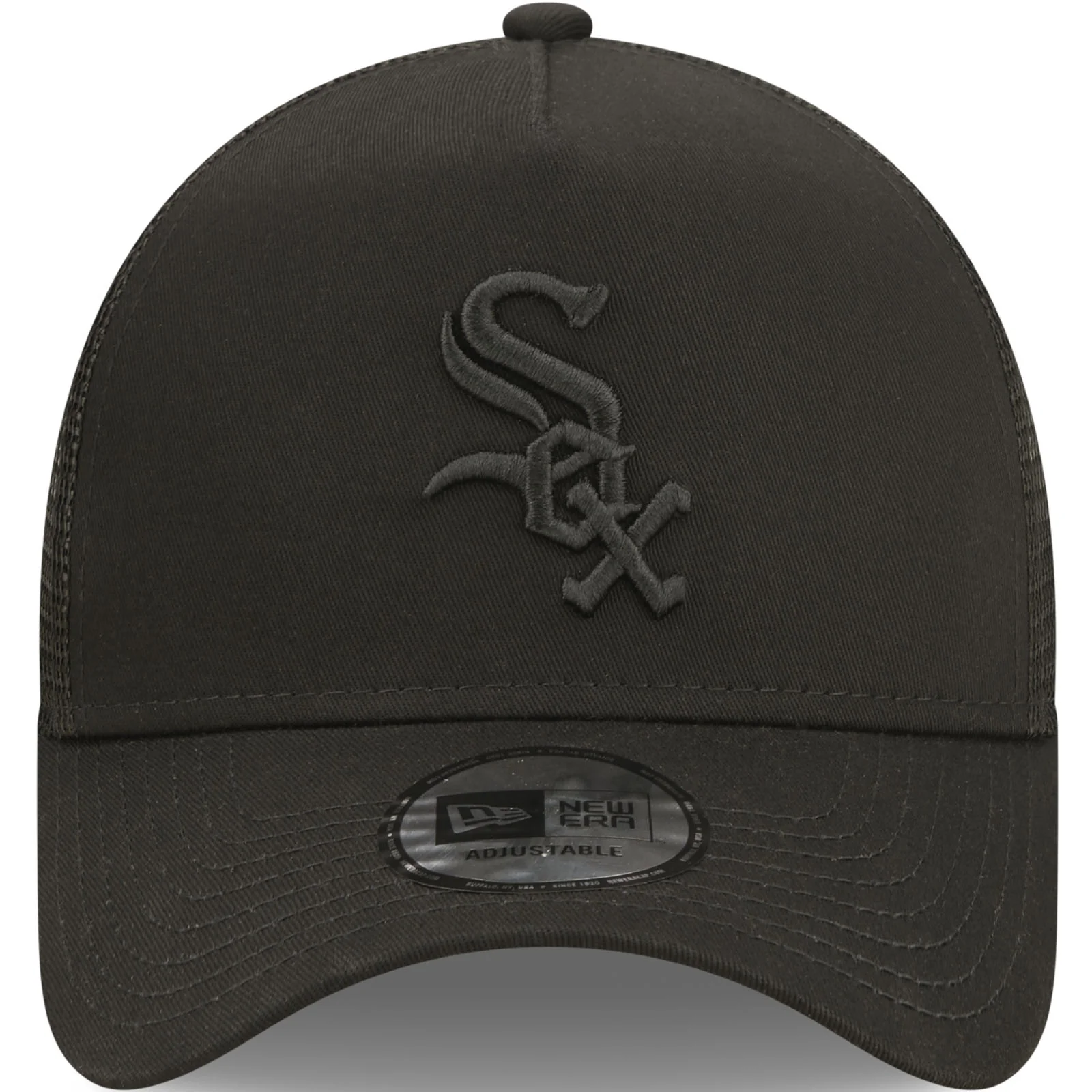 New Era Chicago White Sox Tonal Mesh 9FORTY Trucker Cap - Black - Image 4