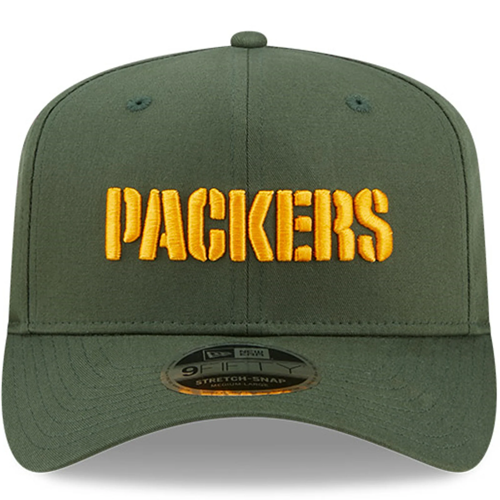 New Era Green Bay Packers NFL 9FIFTY Team Workmark Baseball Cap - Green - Image 4