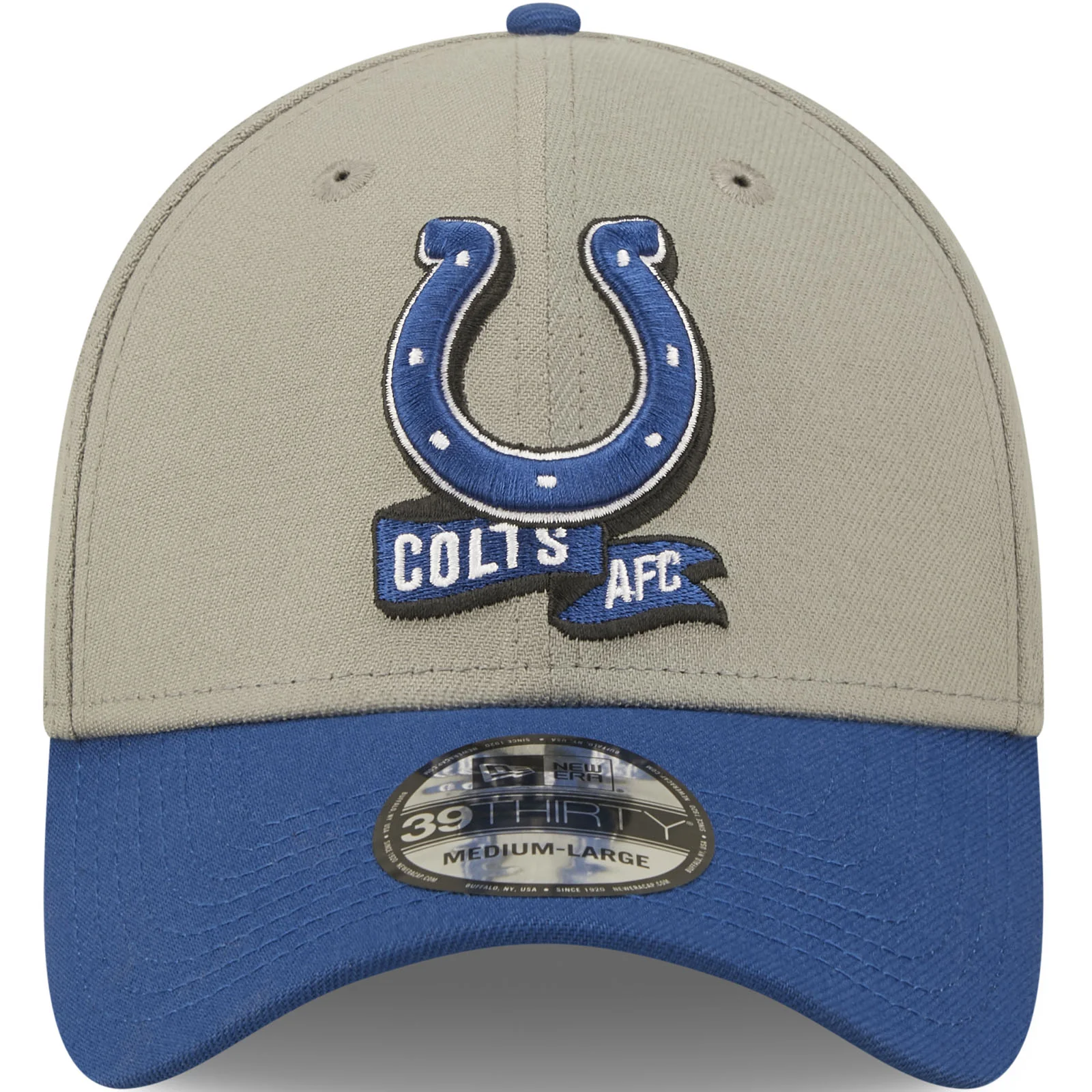 New Era Indianapolis Colts NFL 2022 Sideline 39THIRTY Baseball Cap - Grey - Image 4