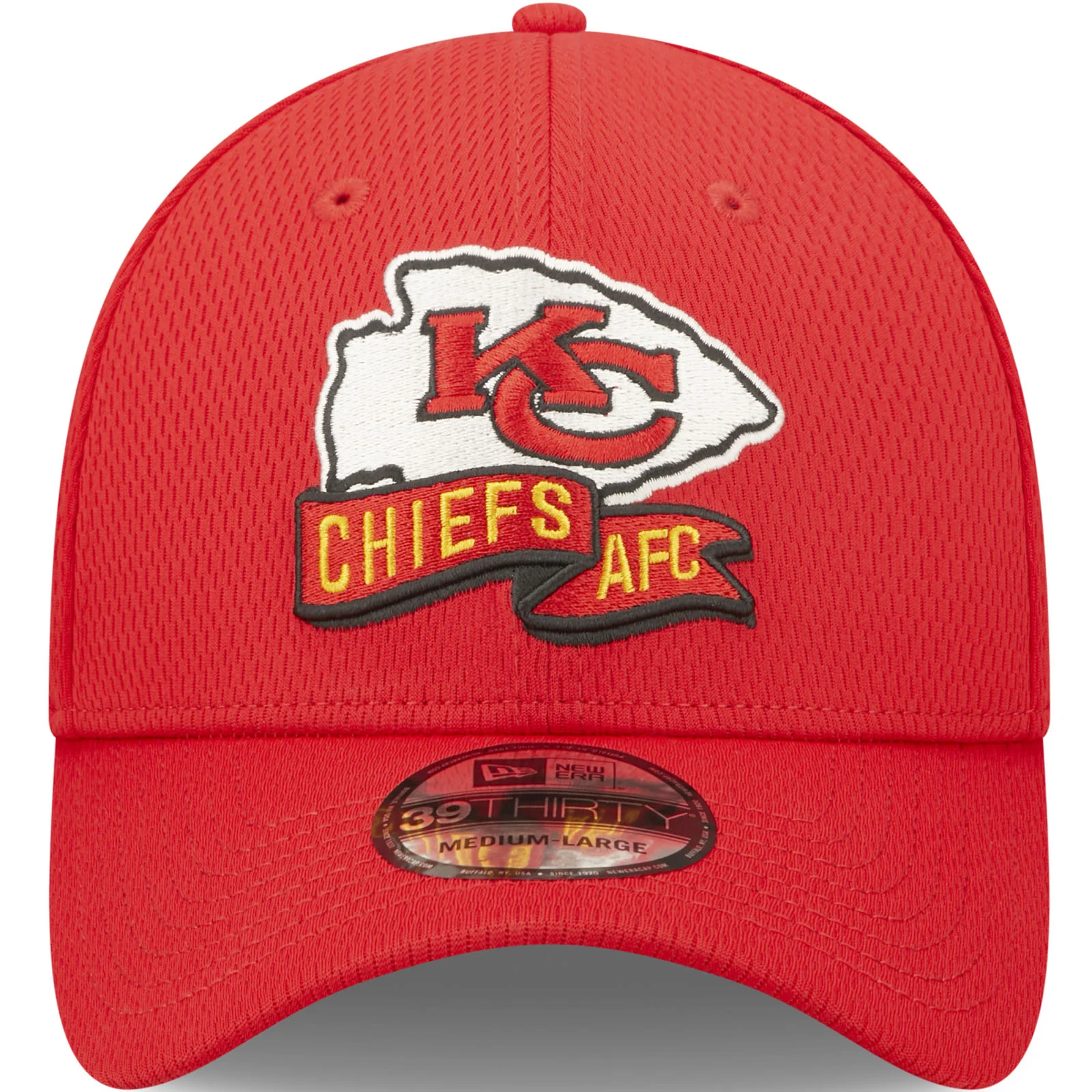 New Era Kansas City Chiefs NFL 39THIRTY Sideline Coach 2022 Baseball Cap Red - Image 4