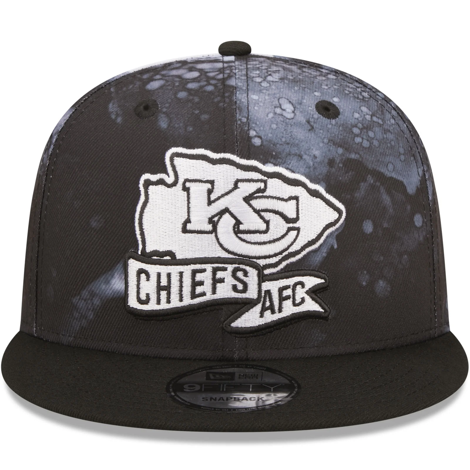 New Era Kansas City Chiefs NFL 9FIFTY 2022 Sideline Ink Baseball Cap Black - Image 4