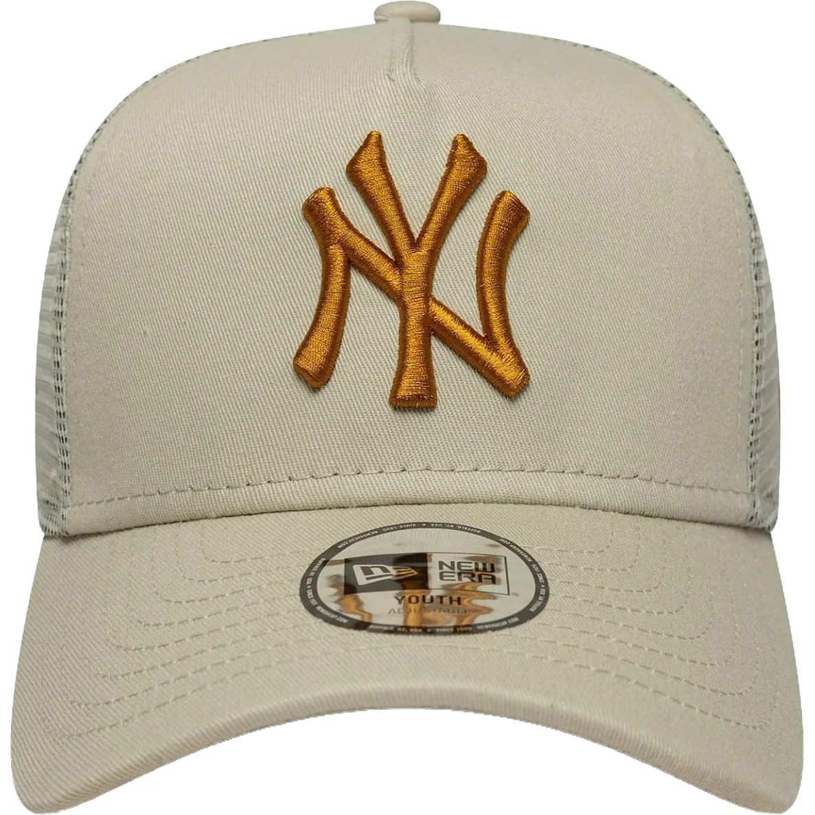 New Era Kids 9FORTY AF TRUCKER New York Yankees Trucker Cap - Light Beige - YTH