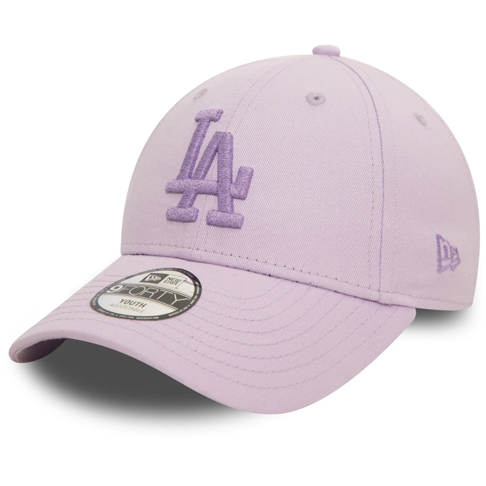New Era Kids 9FORTY LA Dodgers Baseball Cap - Pastel Purple - Image 5