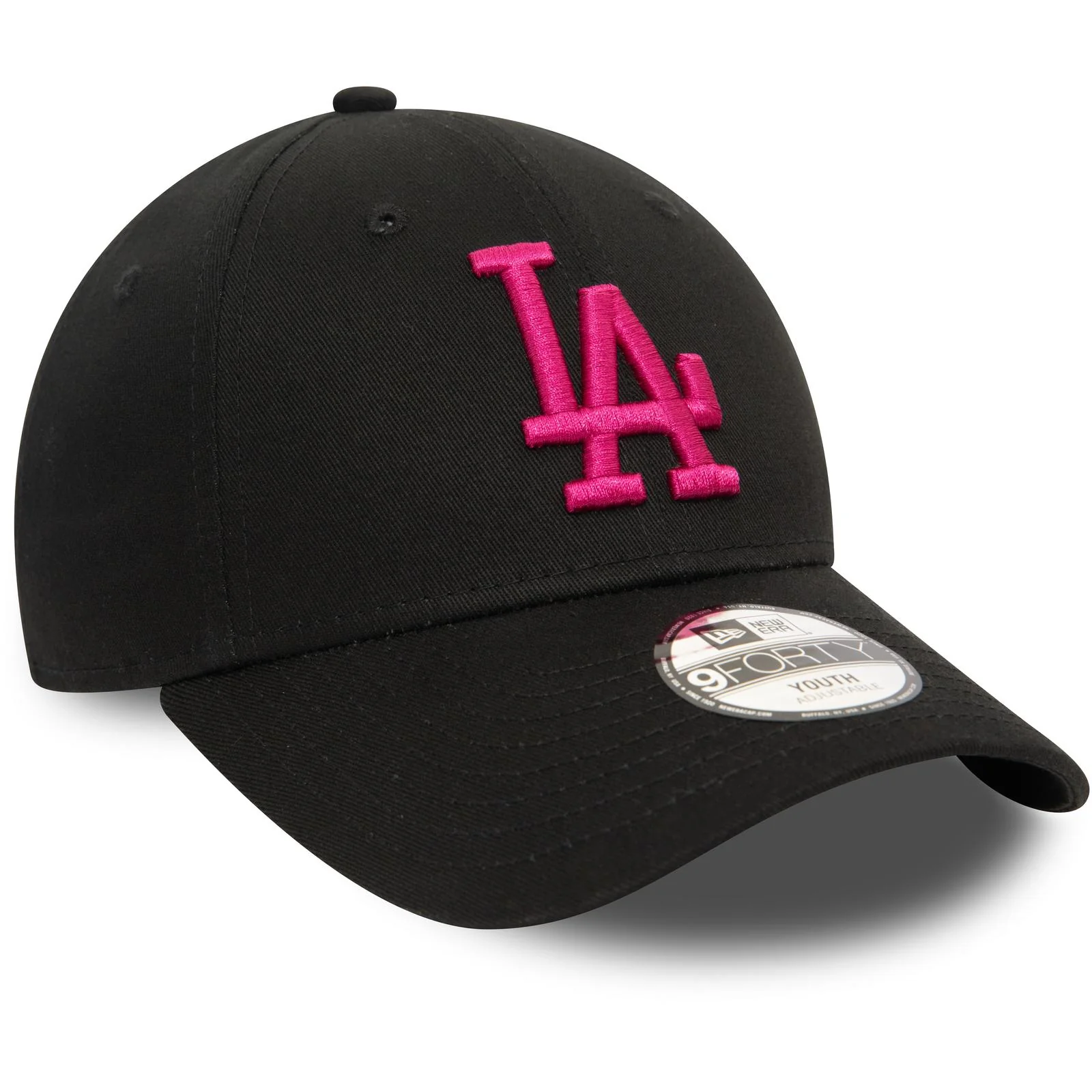 New Era Kids 9FORTY LA Dodgers Hat Baseball Cap - Black - Image 2
