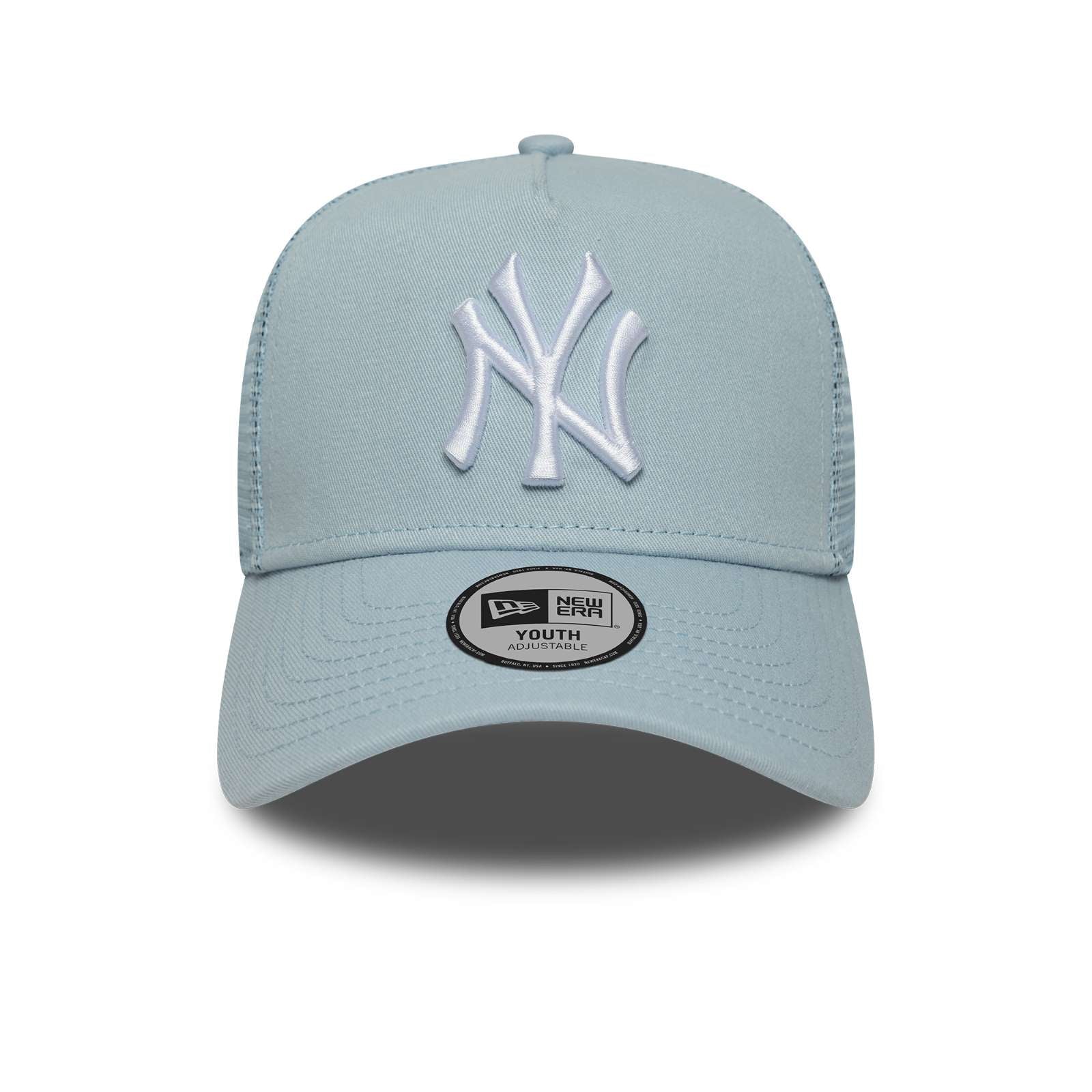 New Era Kids New York Yankees 9FORTY League Essential Trucker Cap - Pastel Blue - YTH - Image 2