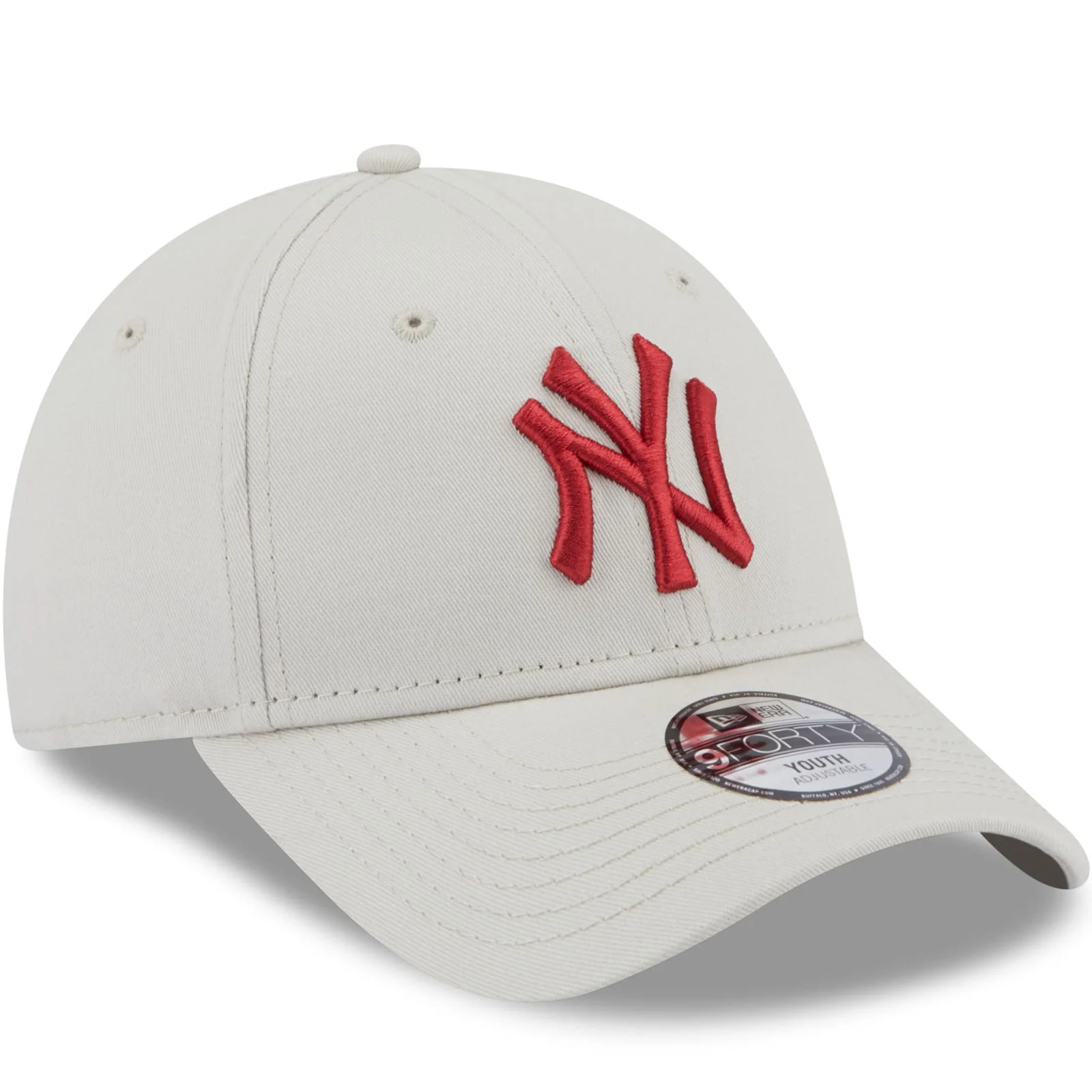 New Era Kids New York Yankees MLB 9FORTY Cap Hat - Stone - Image 3