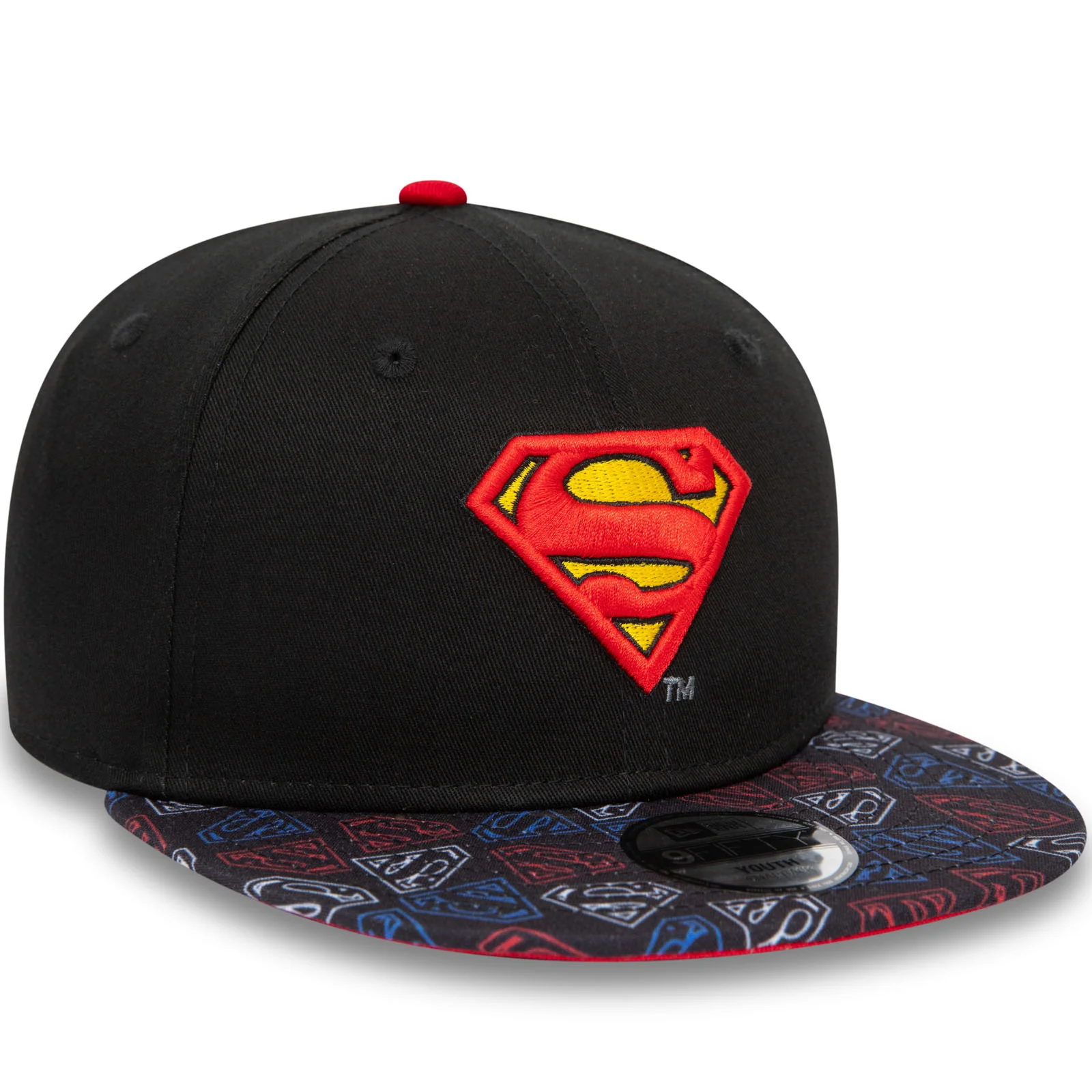 New Era Kids Superman Snapback 9FIFTY Baseball Cap - Black - Image 3