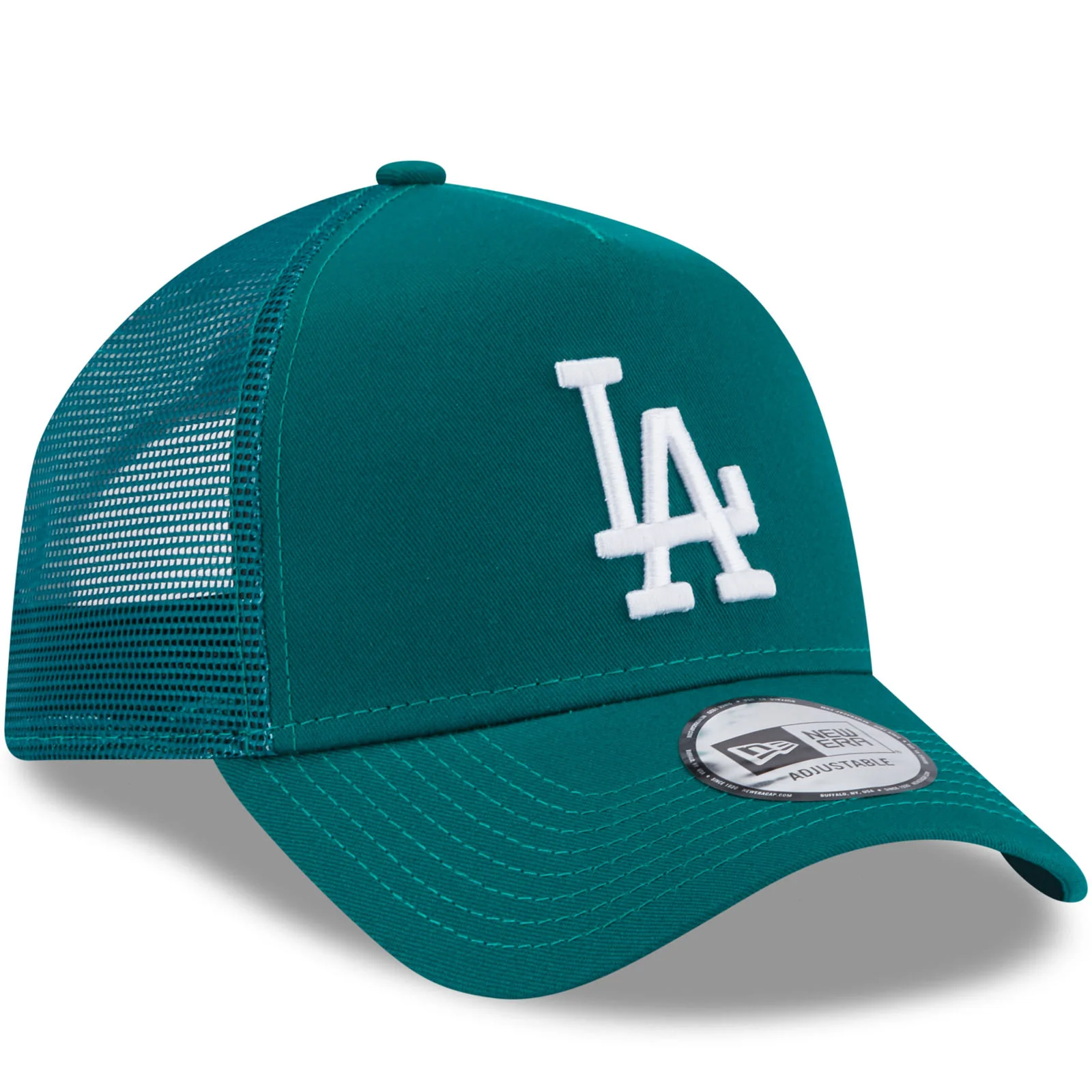 New Era LA Dodgers 9FORTY A-Frame Snapback Trucker Cap - Teal - Image 3