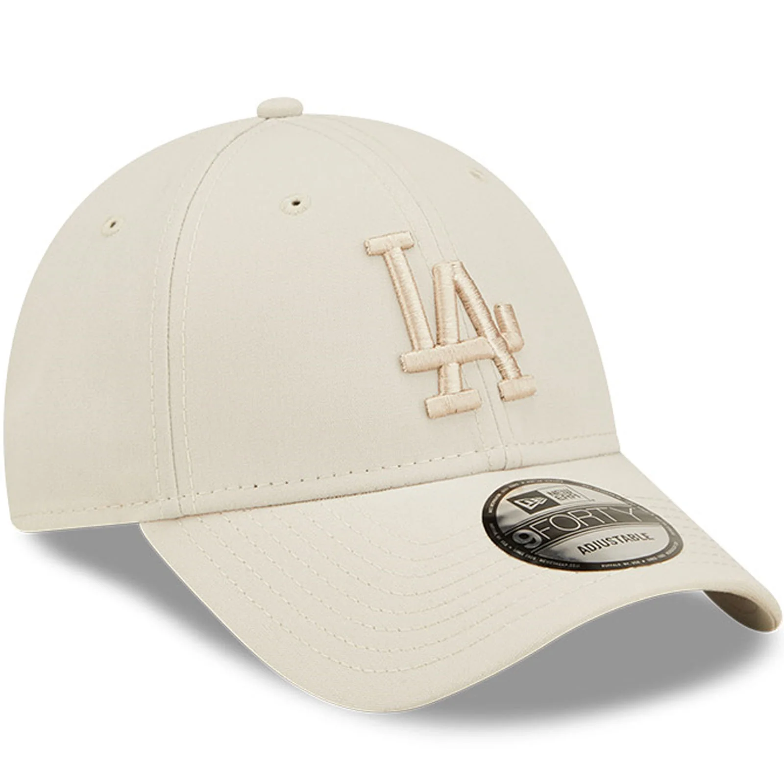 New Era LA Dodgers 9FORTY Repreve Baseball Cap  - Cream - Image 3