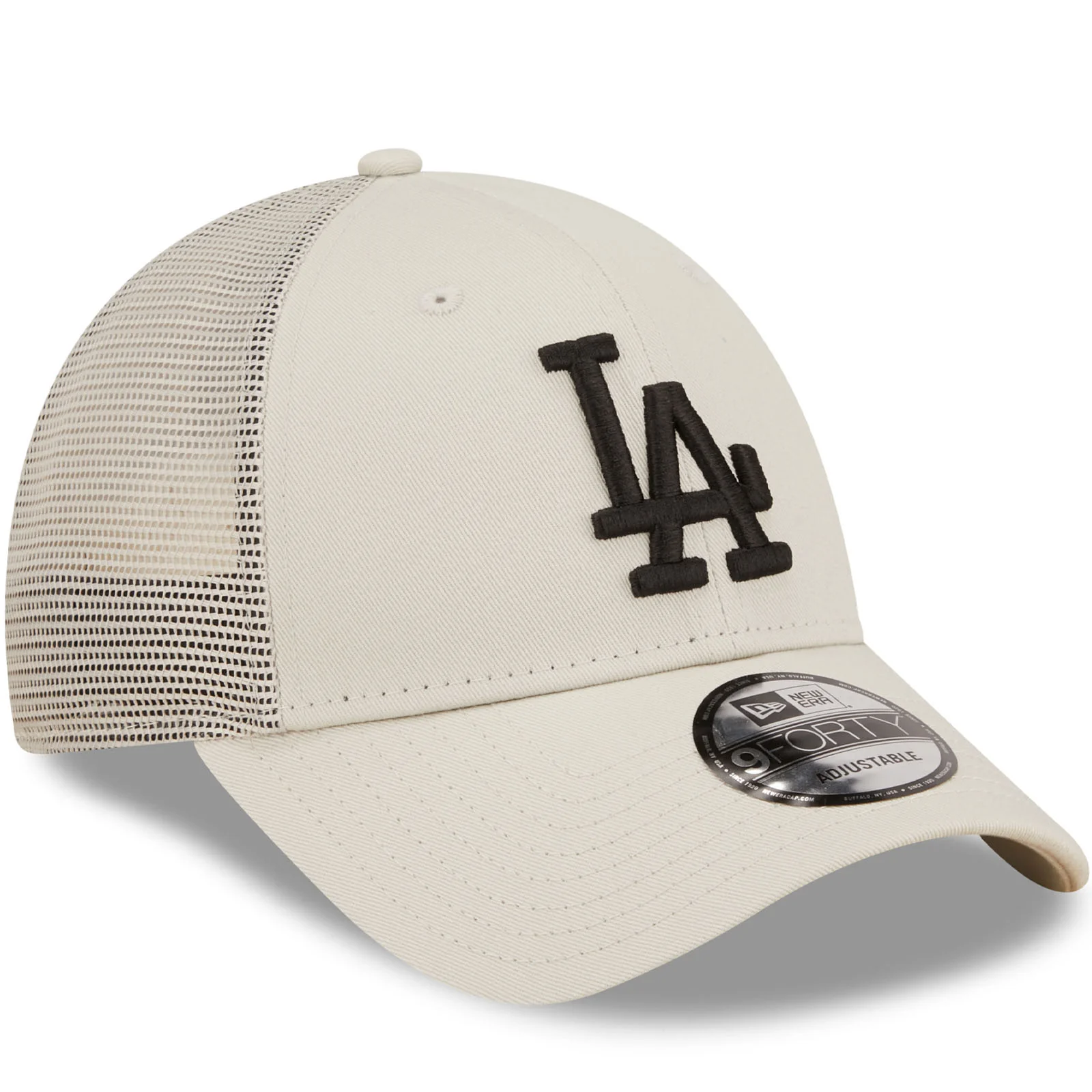 New Era LA Dodgers Home Field 9FORTY A-Frame Trucker Cap - Cream - Image 3