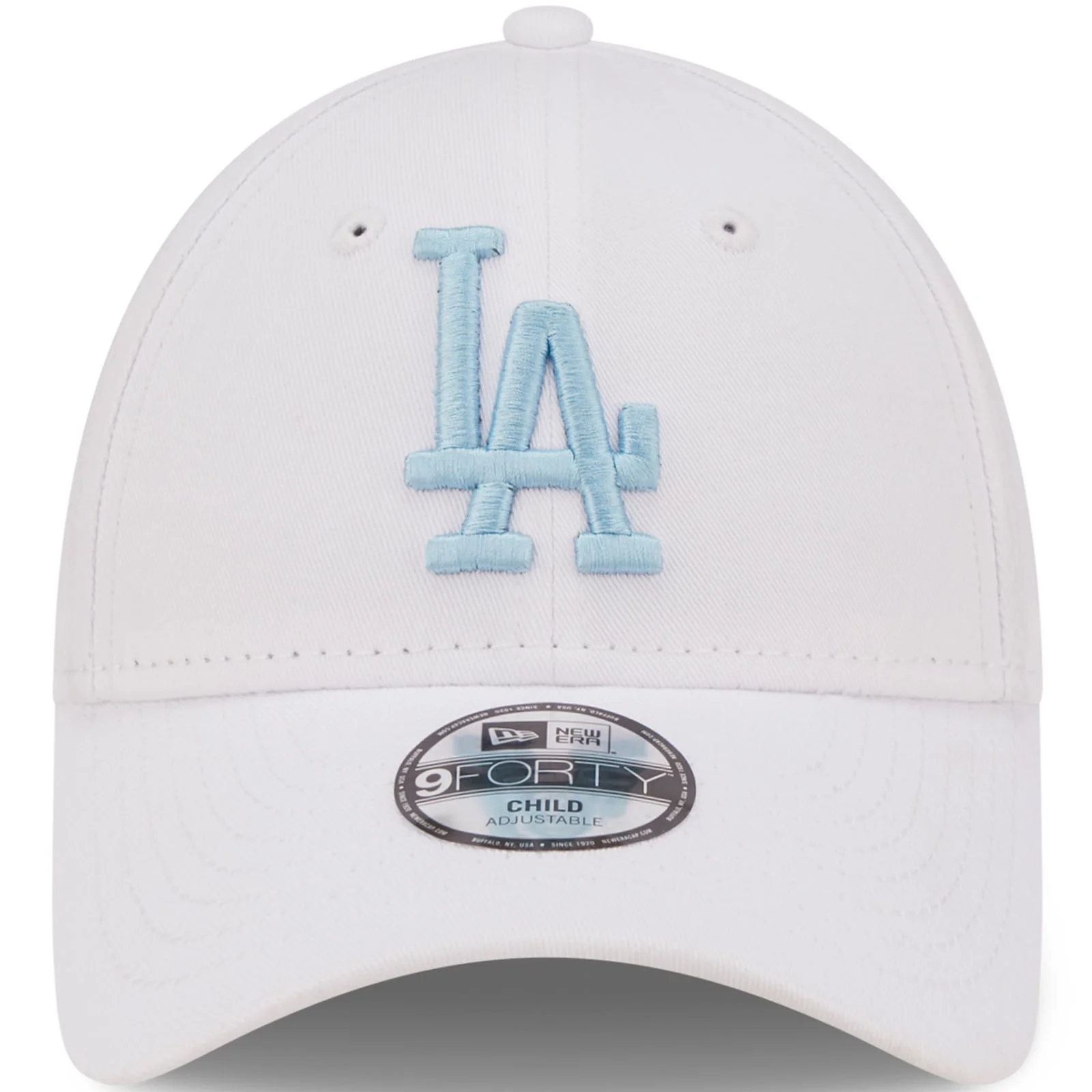 New Era Los Angeles Dodgers League MLB 9FORTY Strapback Cap - White - Image 4