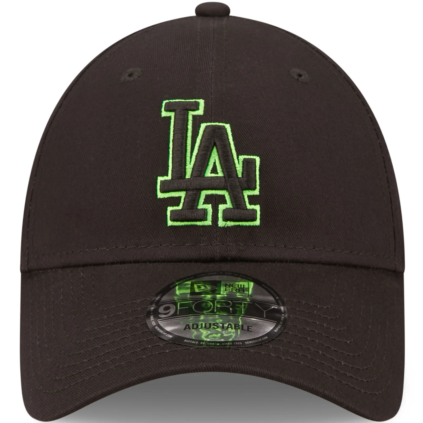 New Era LA Dodgers Neon Outline 9FORTY Cap - Black - Image 4