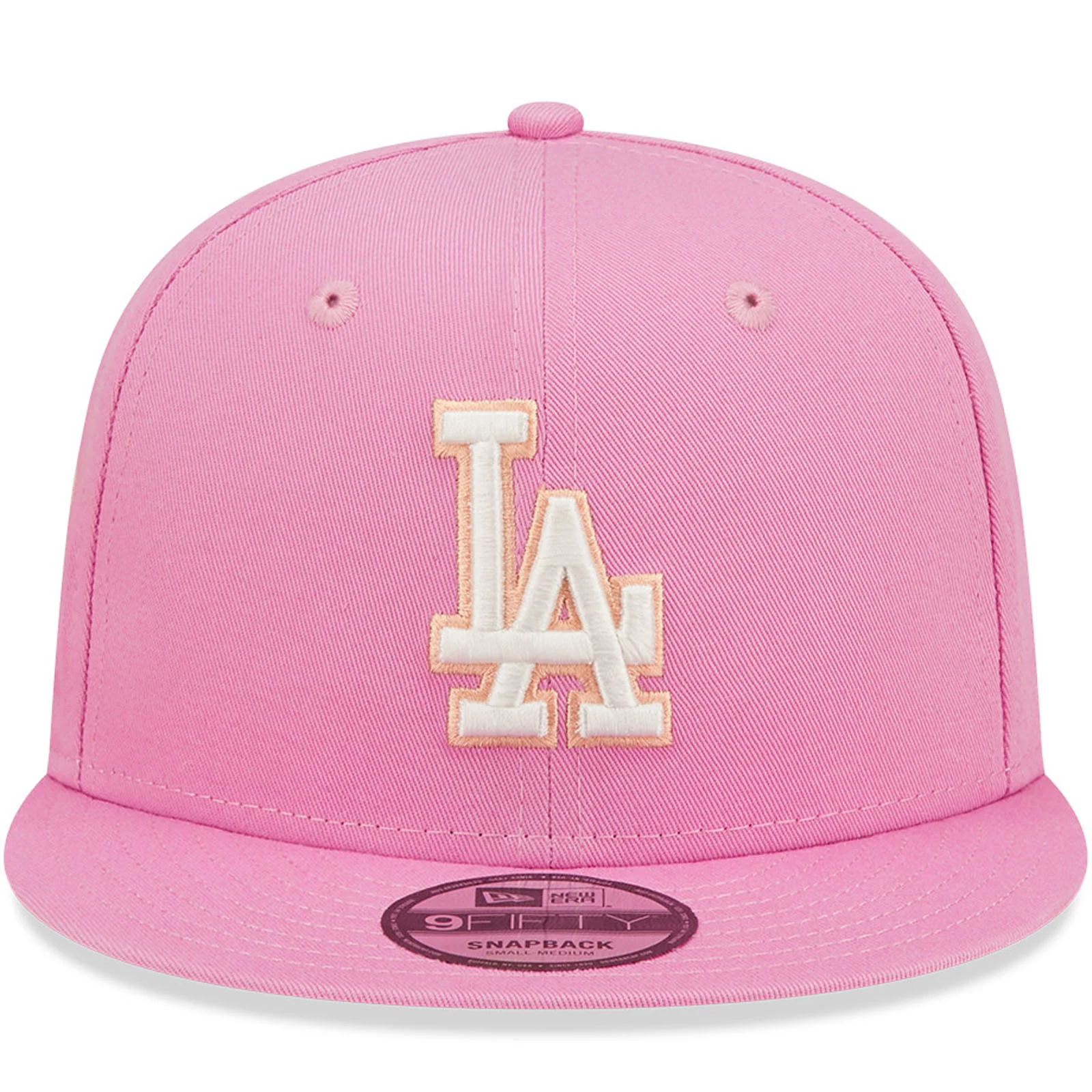 New Era LA Dodgers Pastel Patch 9FIFTY Snapback Cap - Pink - Image 4