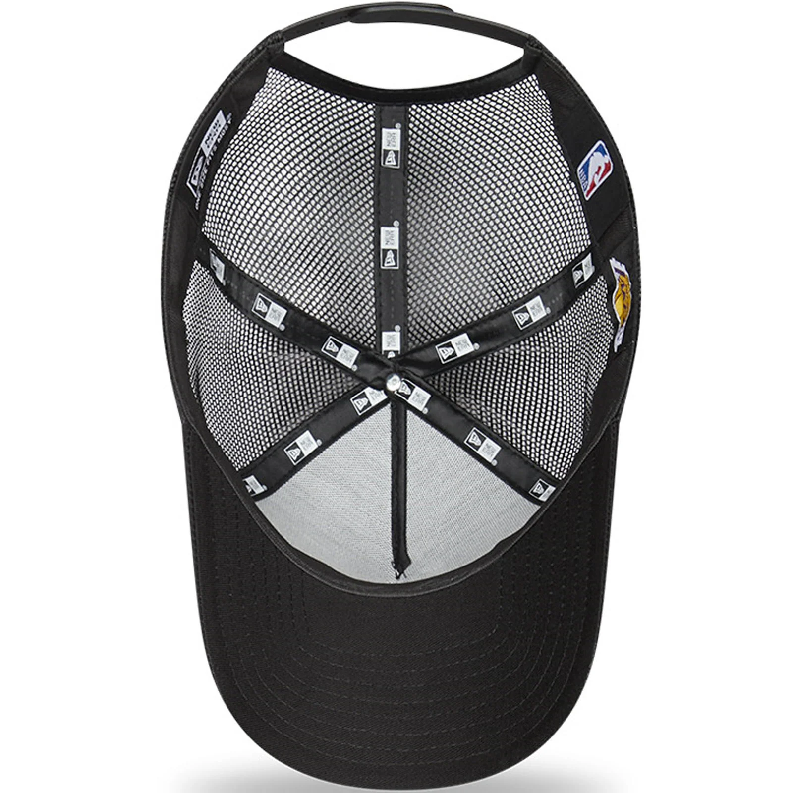 New Era LA Lakers NBA Tonal 9FORTY Baseball Trucker Cap - Black - Image 5