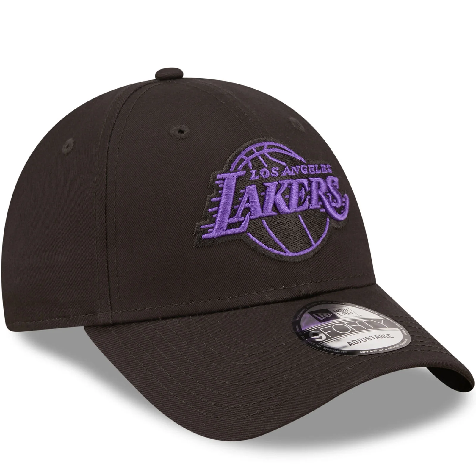 New Era LA Lakers Neon Outline 9FORTY Cap - Black - Image 3