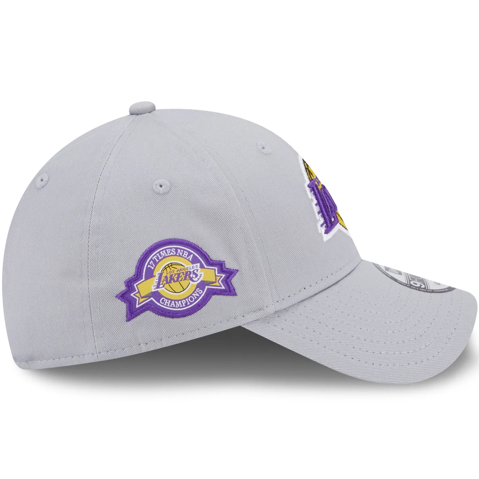 New Era LA Lakers x17 NBA Champions 9FORTY Cap - Grey - Image 5