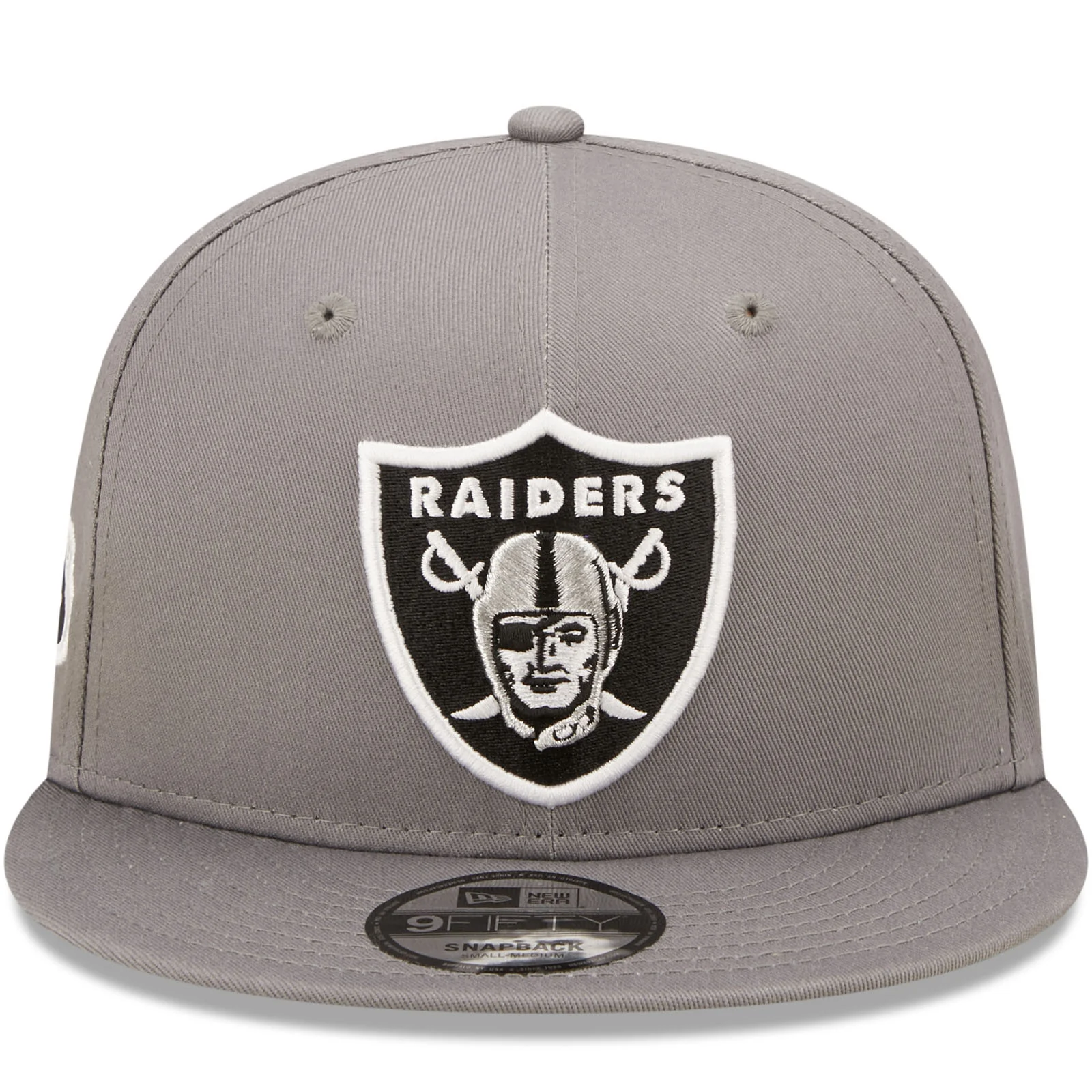 New Era Las Vegas Raiders Team Side Patch 9FIFTY Snapback Cap - Grey - Image 4