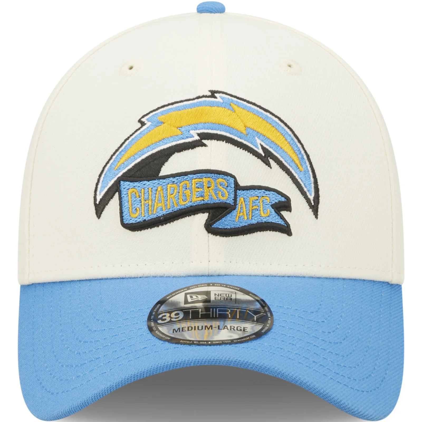 New Era Los Angeles Chargers NFL 39THIRTY Sideline 2022 Baseball Cap - White - Image 4