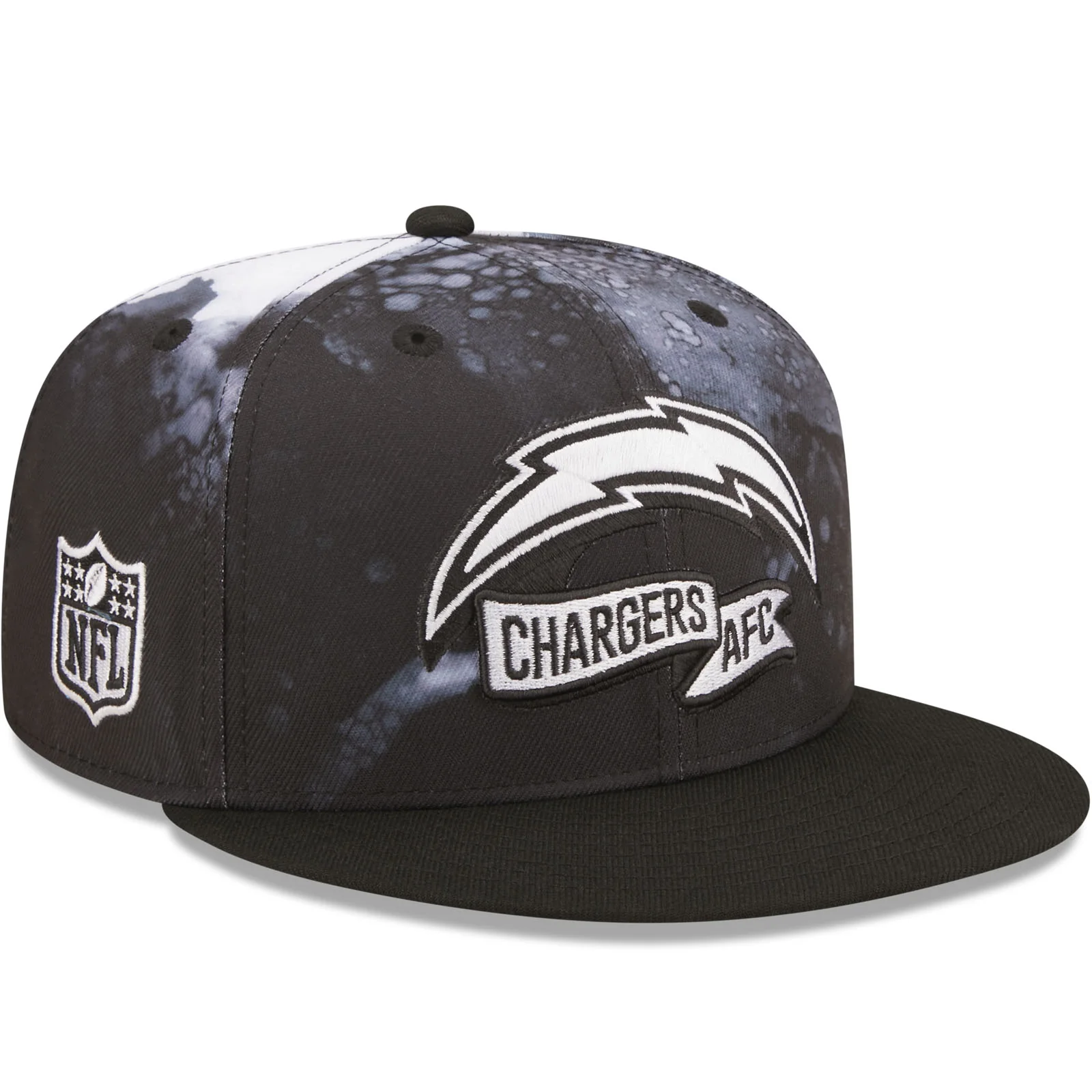 New Era Los Angeles Chargers NFL 9FIFTY 2022 Sideline Ink Baseball Cap Black - Image 3