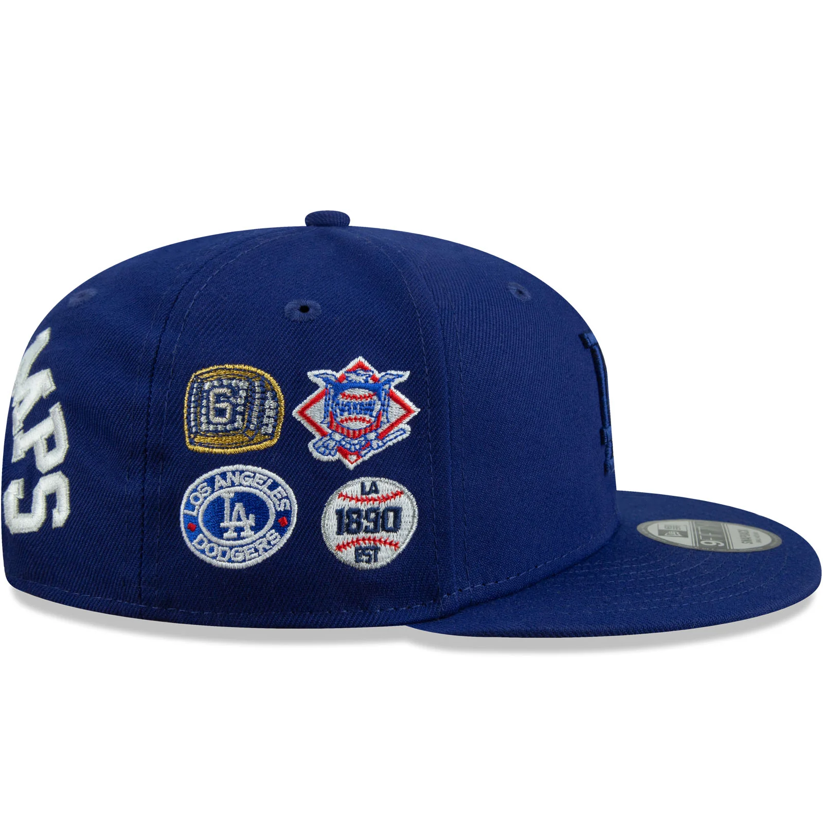 New Era Los Angeles Dodgers League Champions MLB 9FIFTY Baseball Cap - Black - Image 6
