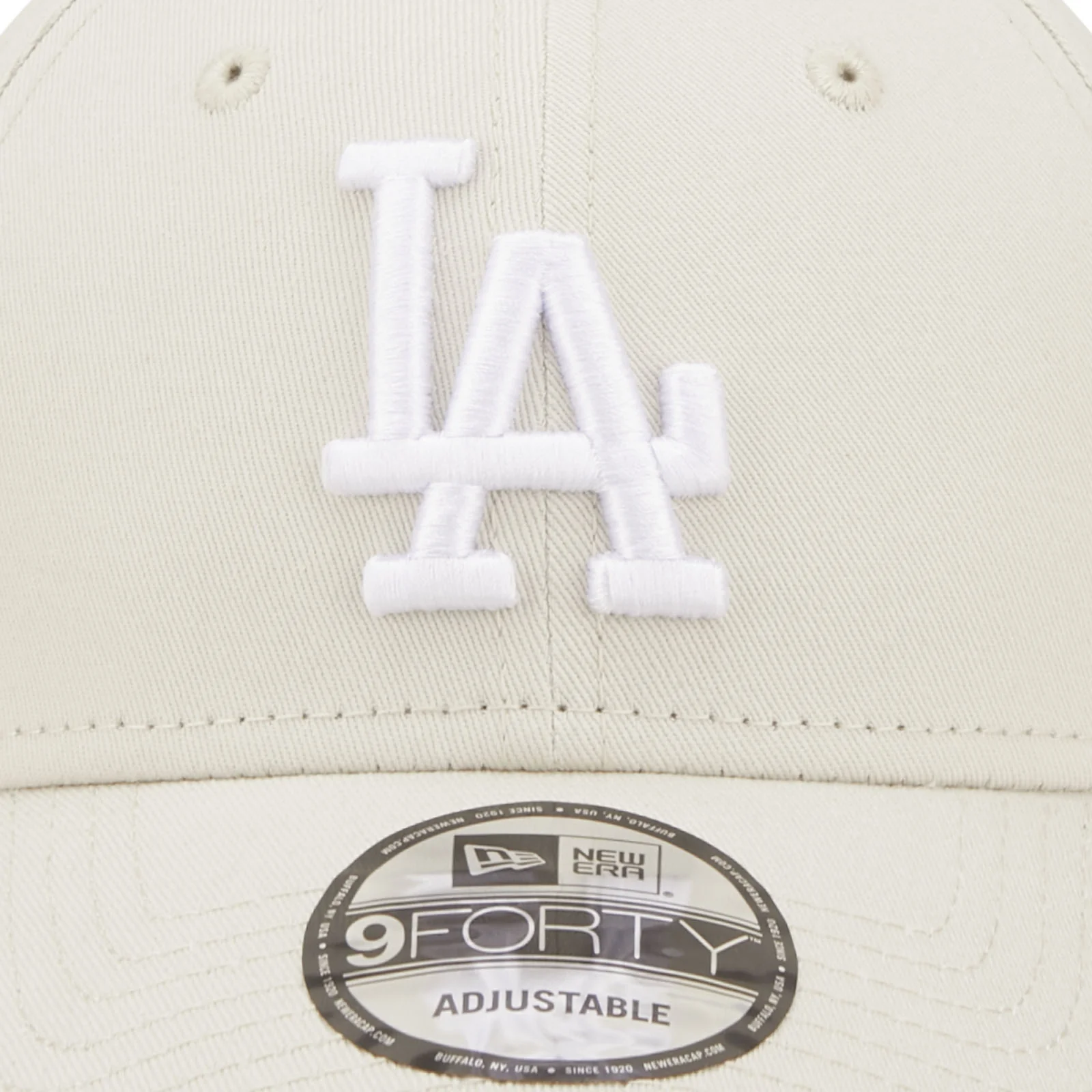 New Era Los Angeles Dodgers League Essentials 9FORTY Cap - Beige - Image 6