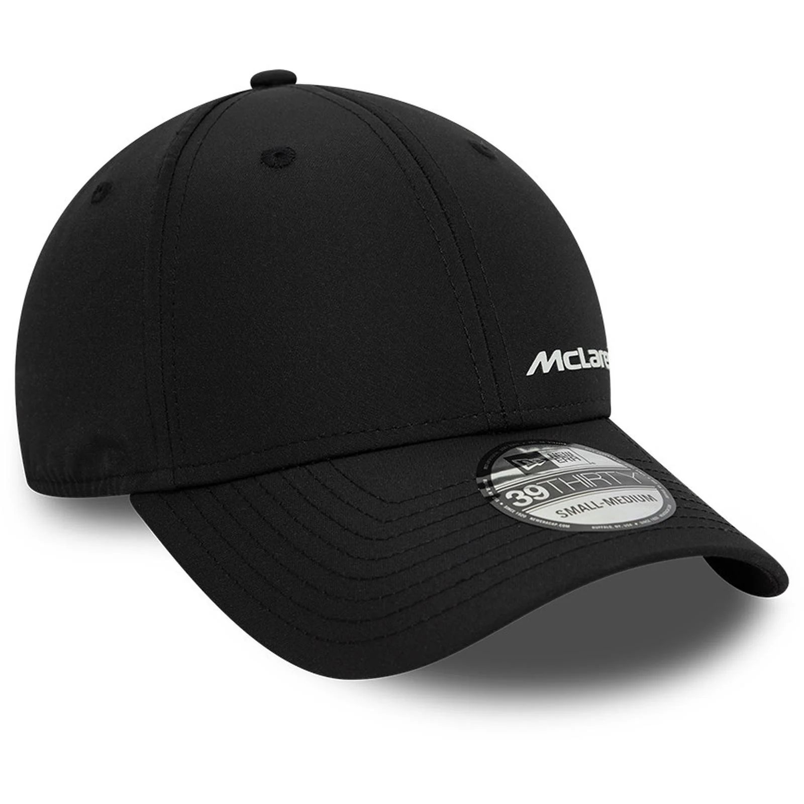 New Era Mens 39THIRTY McLaren Automotive Stretch-fit Cap - Black - Image 2