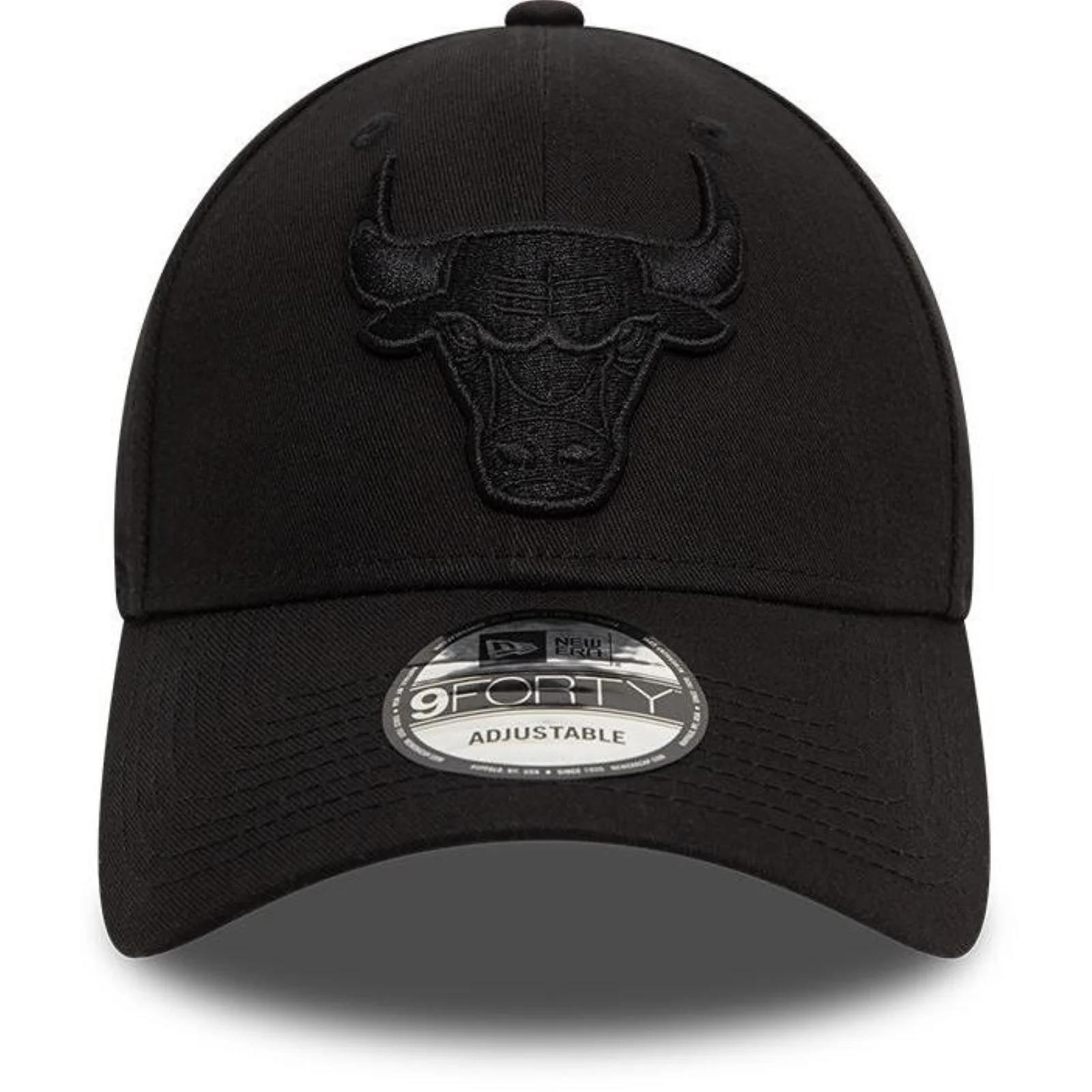 New Era Mens 9FORTY Chicago Bulls Baseball Cap - Black - Image 2