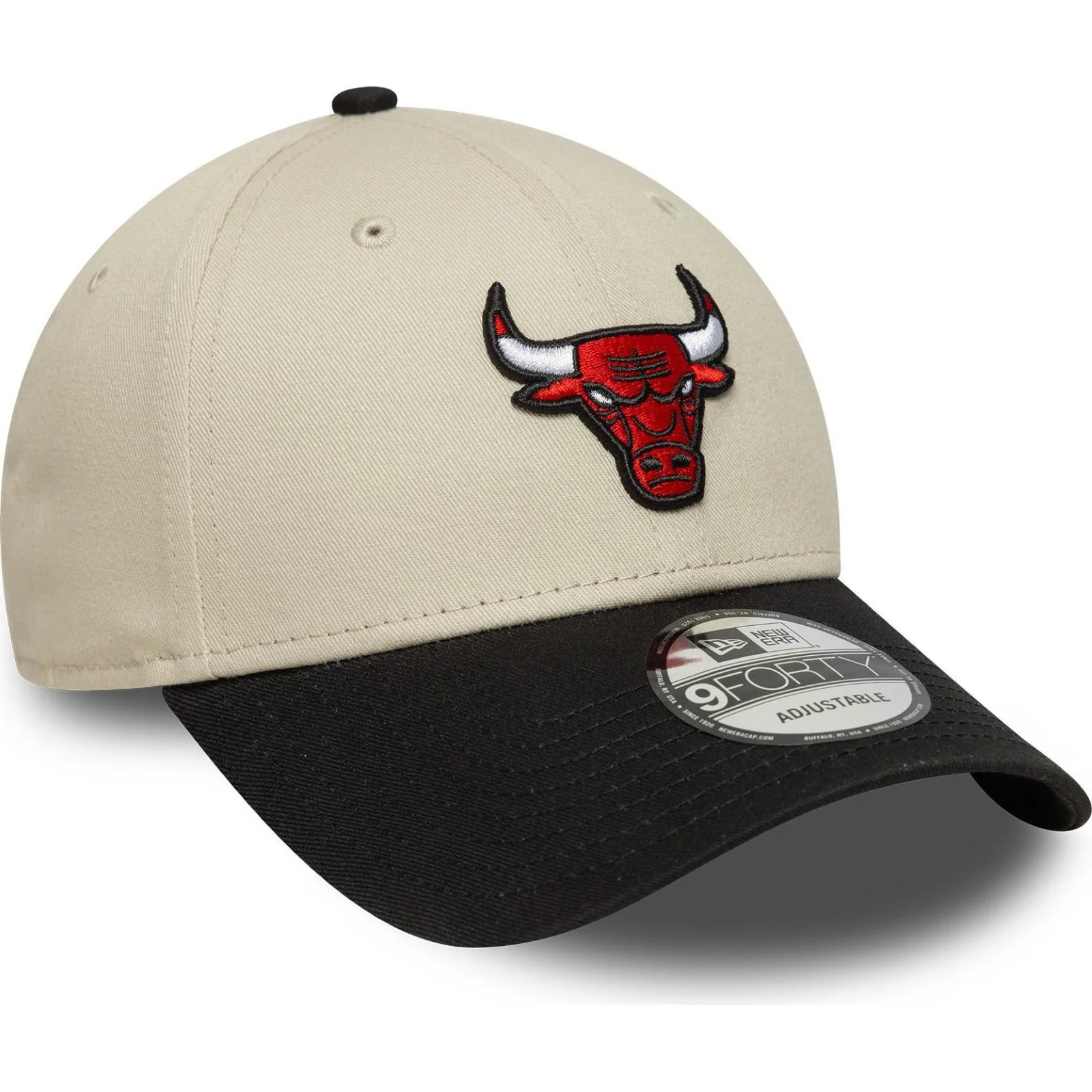 New Era Mens 9FORTY Chicago Bulls Baseball Cap - Light Cream - One Size - Image 2