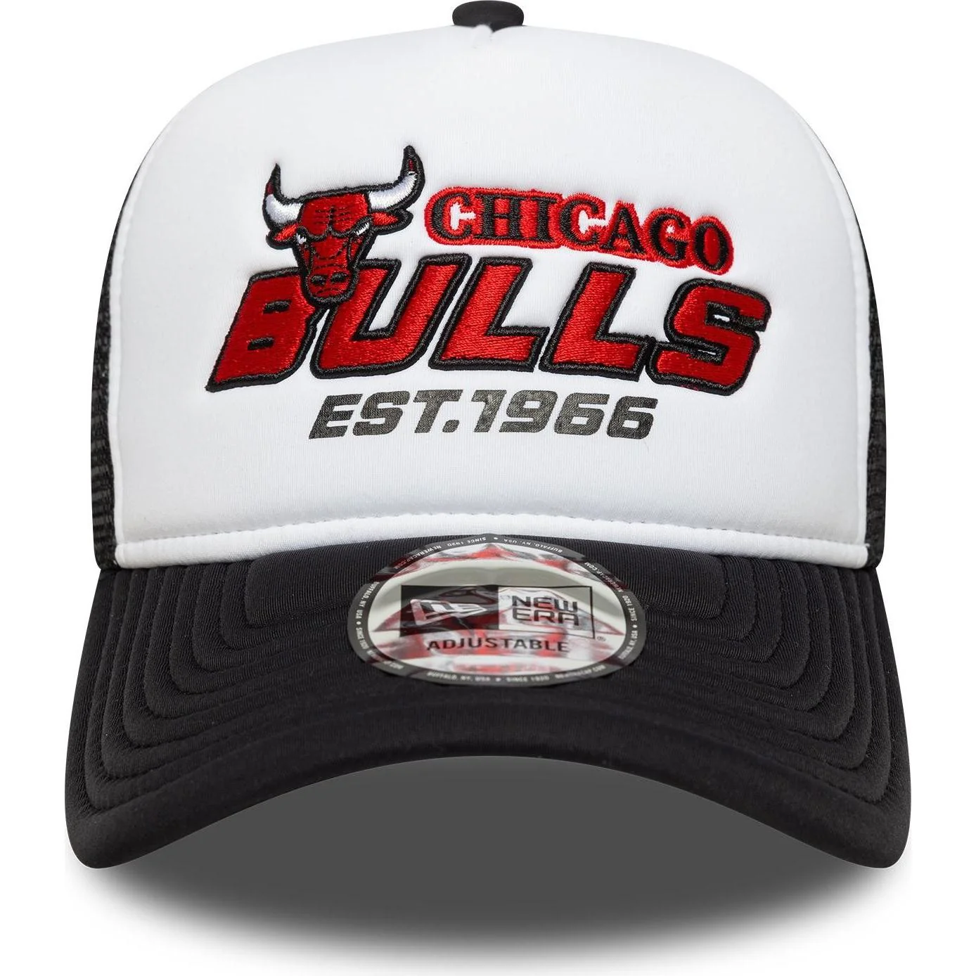 New Era Mens 9FORTY Chicago Bulls Trucker Cap - Black - One Size - Image 2