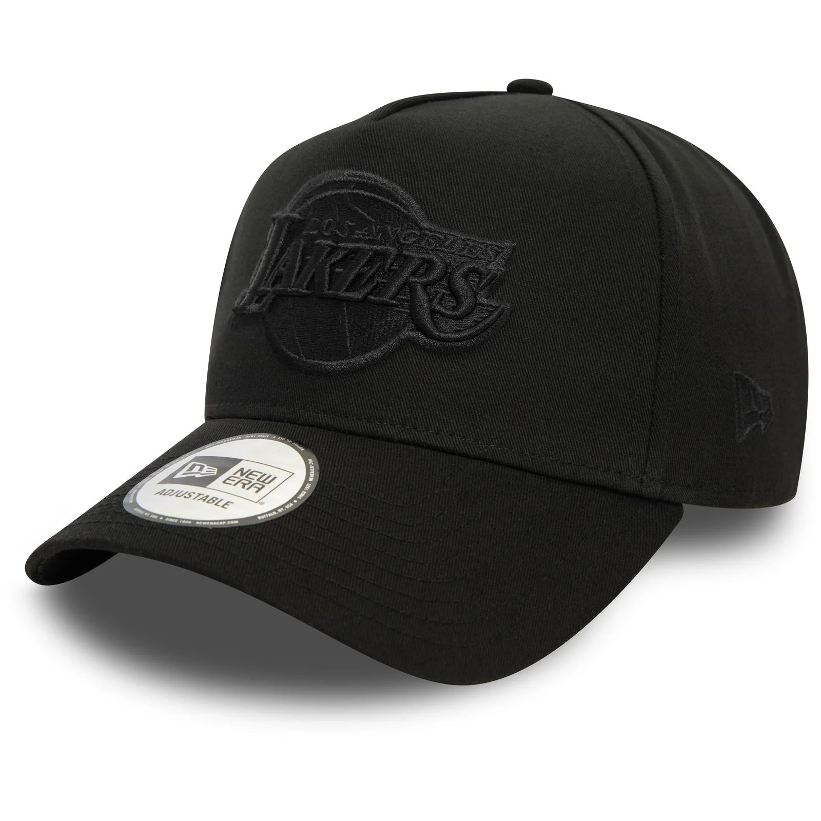 New Era Mens 9FORTY LA Lakers E-Frame Cap - Monochrome Black - Image 6