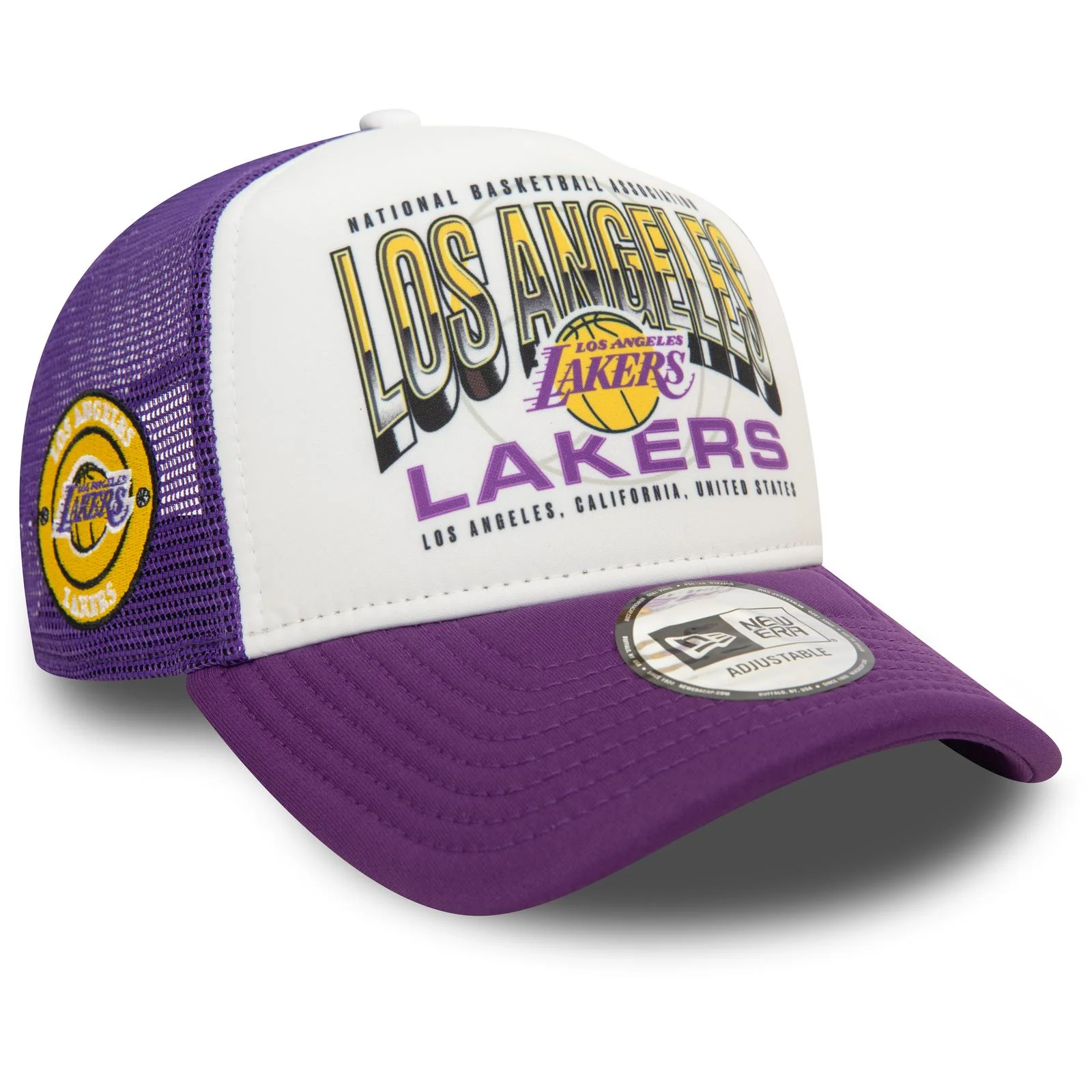 New Era Mens 9FORTY LA Lakers Trucker Cap - Purple - Image 2