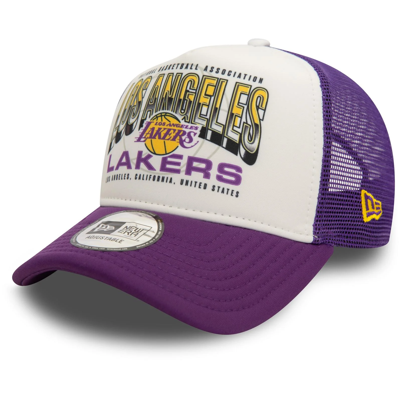 New Era Mens 9FORTY LA Lakers Trucker Cap - Purple - Image 6