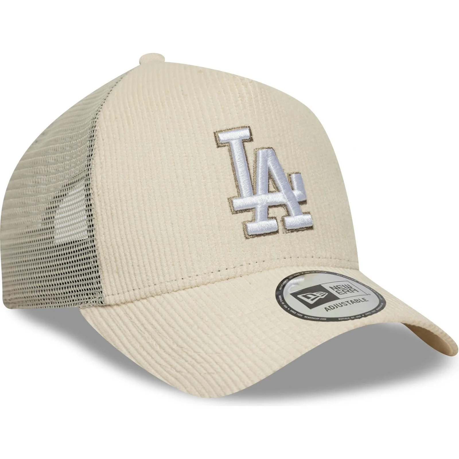 New Era Mens 9FORTY Los Angeles Dodgers Trucker Cap - Light Cream - One Size - Image 2