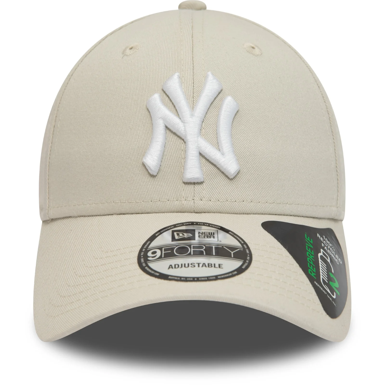 New Era Mens 9FORTY New York Yankees Baseball Cap - Light Beige - Image 2