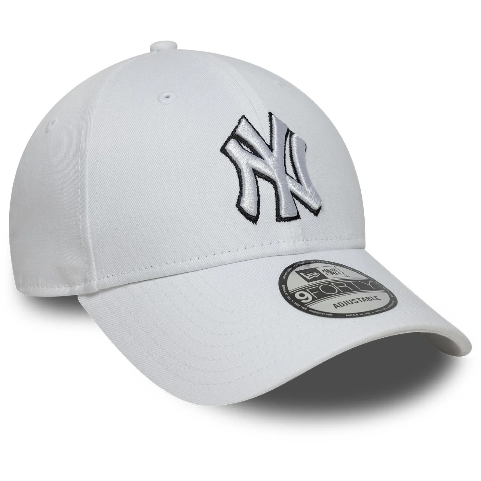 New Era Mens 9FORTY New York Yankees Baseball Cap - White - Image 3