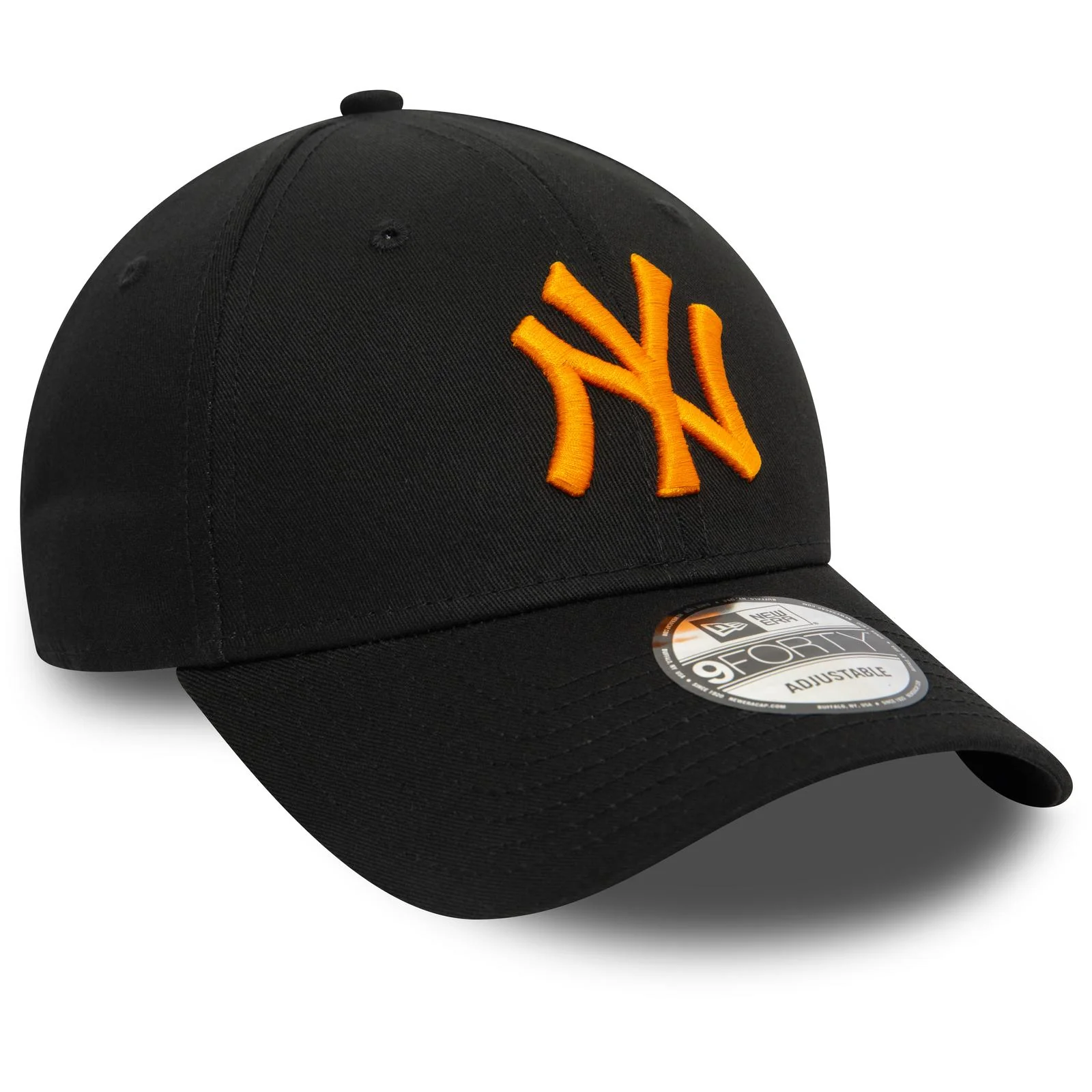 New Era Mens 9FORTY New York Yankees Essential Cap - Black and Orange - Image 2