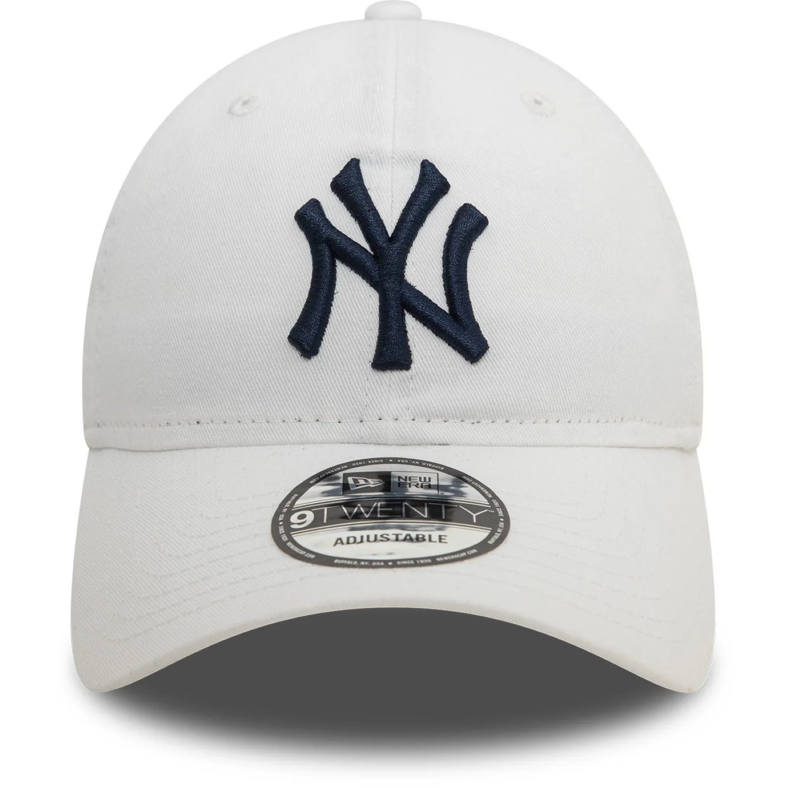 New Era Mens 9TWENTY New York Yankees Baseball Cap - White - Image 2