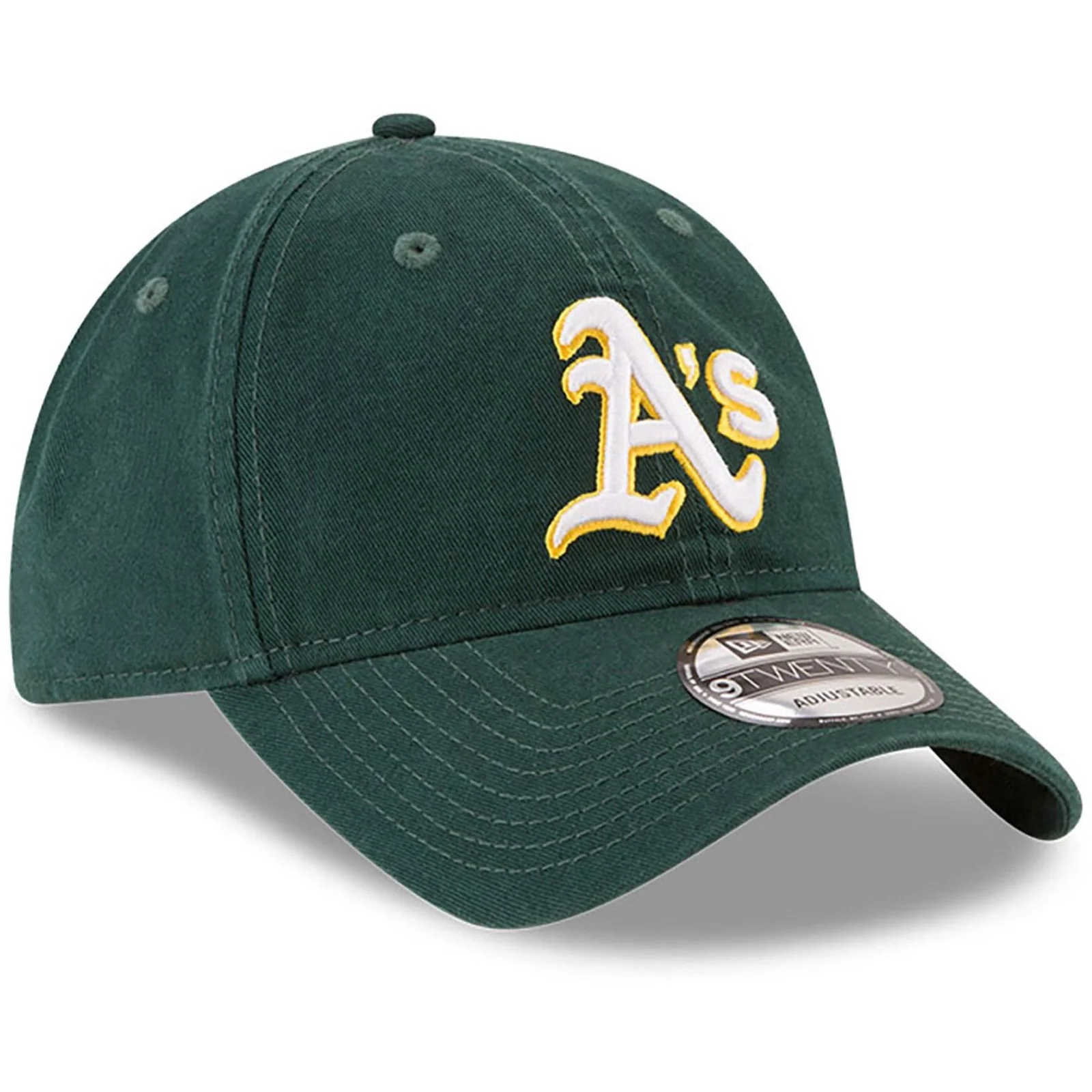 New Era Mens 9TWENTY Oakland Athletics Baseball Cap - Dark Green - Image 3