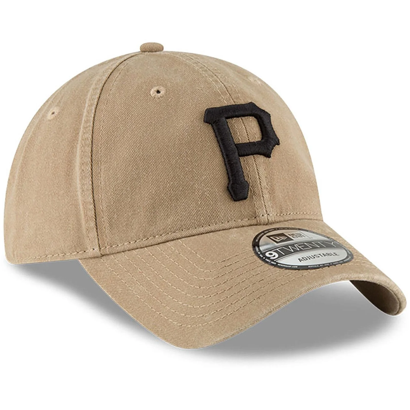 New Era Mens 9TWENTY Pittsburgh Pirates Baseball Cap - Beige/Khaki - Image 3
