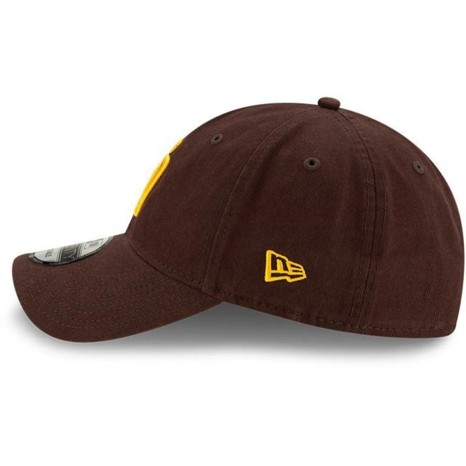 New Era Mens 9TWENTY San Diego Padres Baseball Cap - Dark Brown - Image 5
