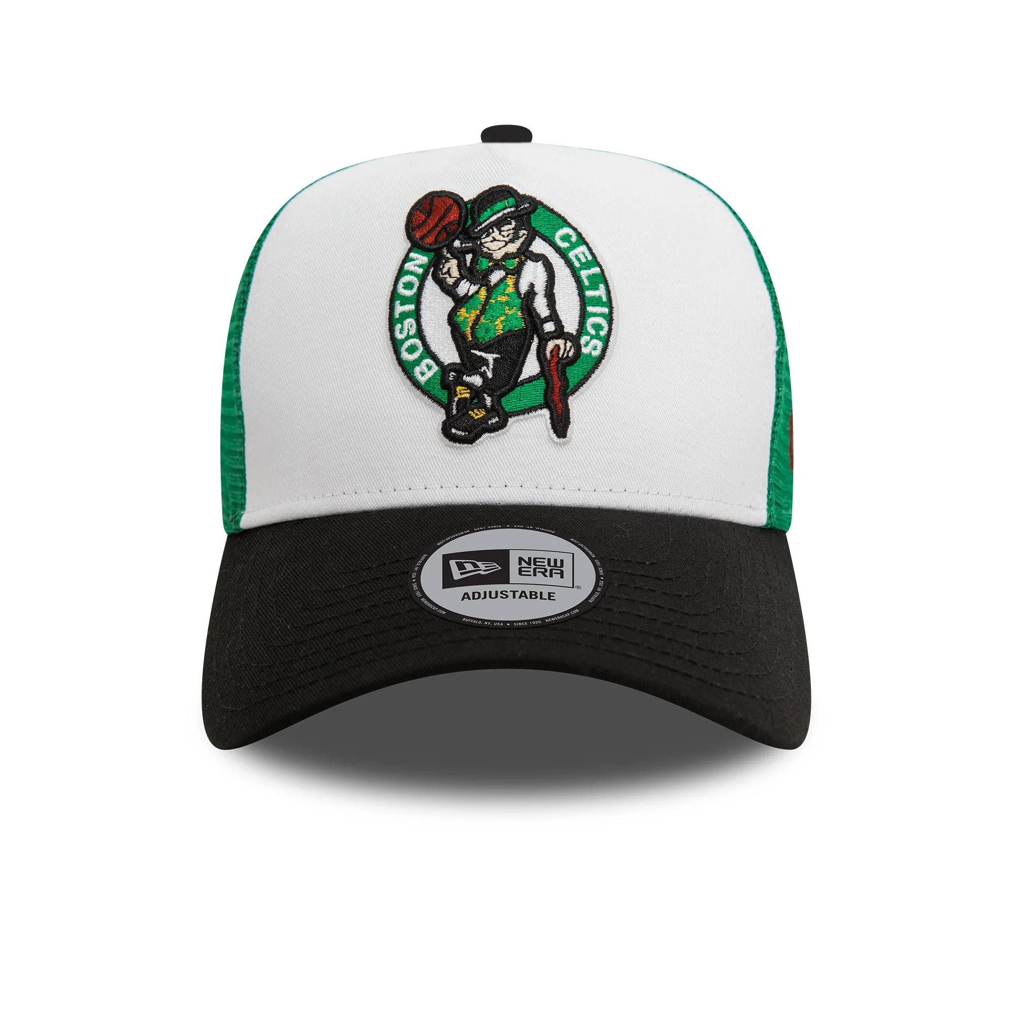 New Era Mens Boston Celtics 9FORTY Baseball Cap - Black - Image 2