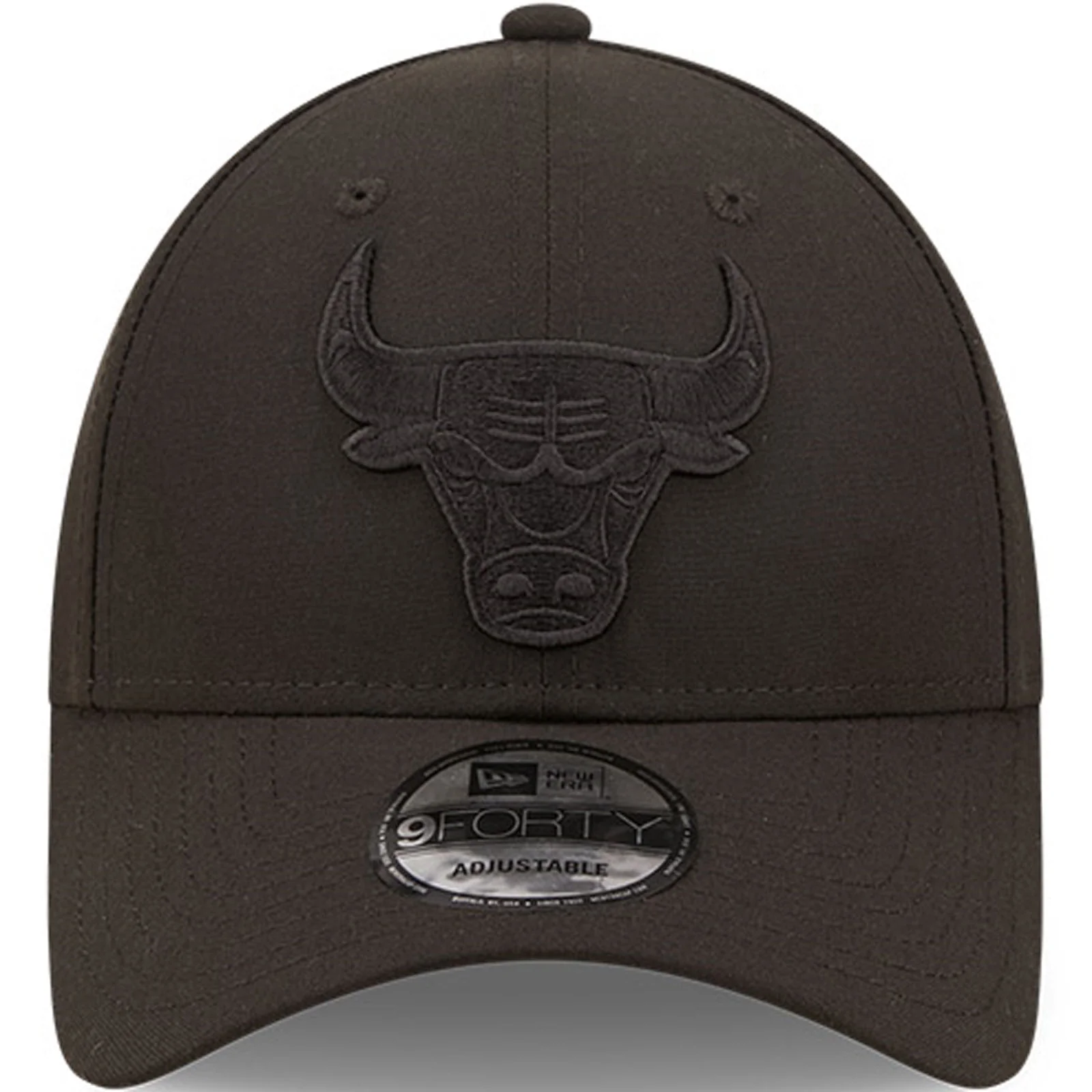 New Era Mens Chicago Bulls 9FORTY NBA Tonal Repreve Baseball Cap - Black - Image 4
