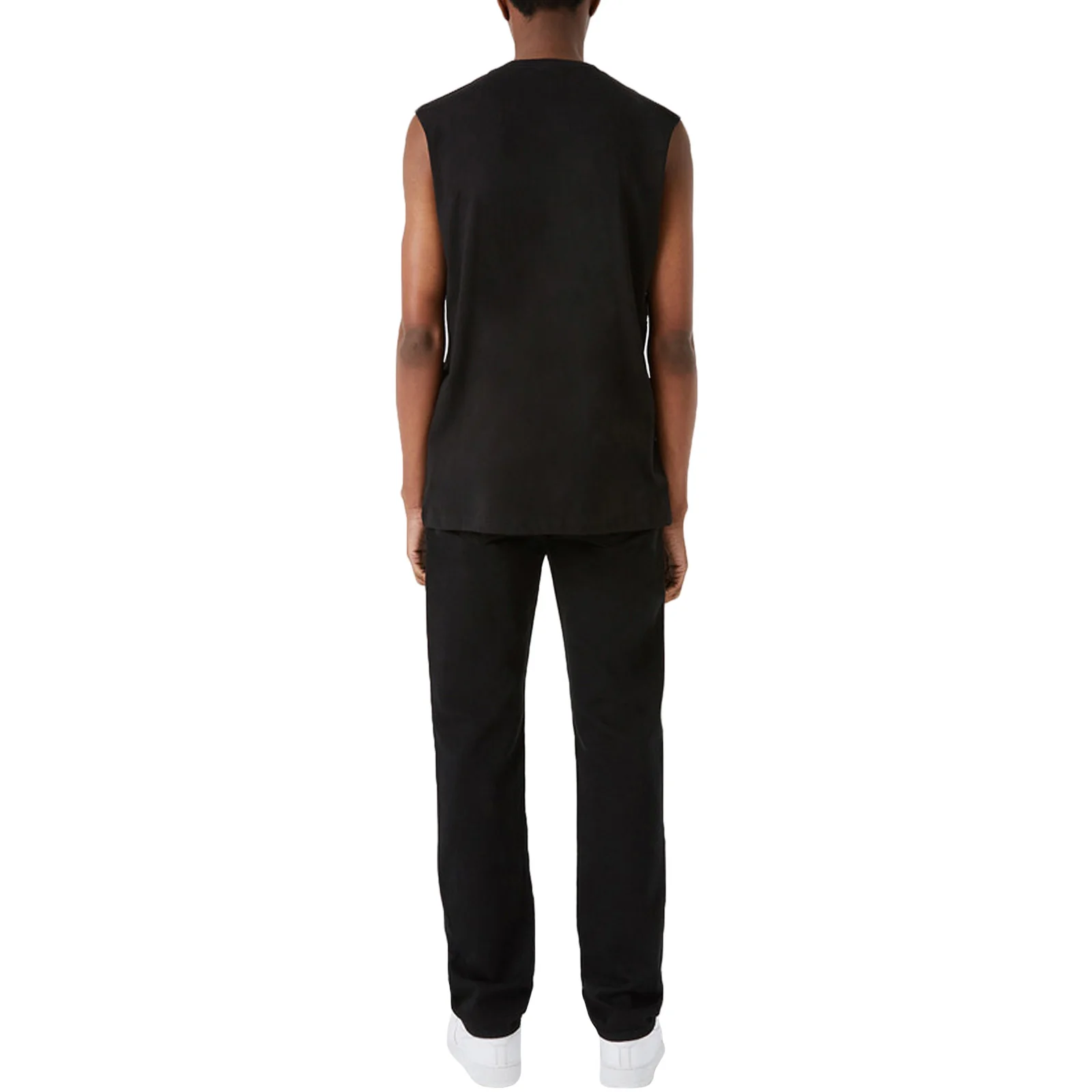 New Era Mens Chicago Bulls Neon Team Logo Crew Neck Vest Tank - Black - Image 2