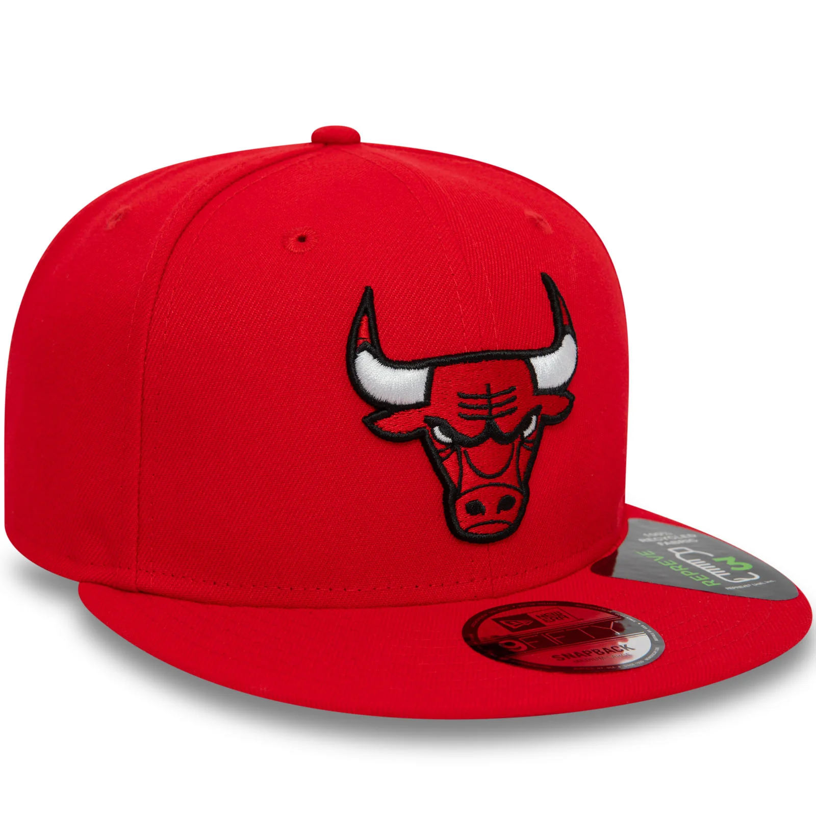 New Era Mens Chicago Bulls Repreve 9FIFTY Snapback Baseball Cap - Red - Image 3
