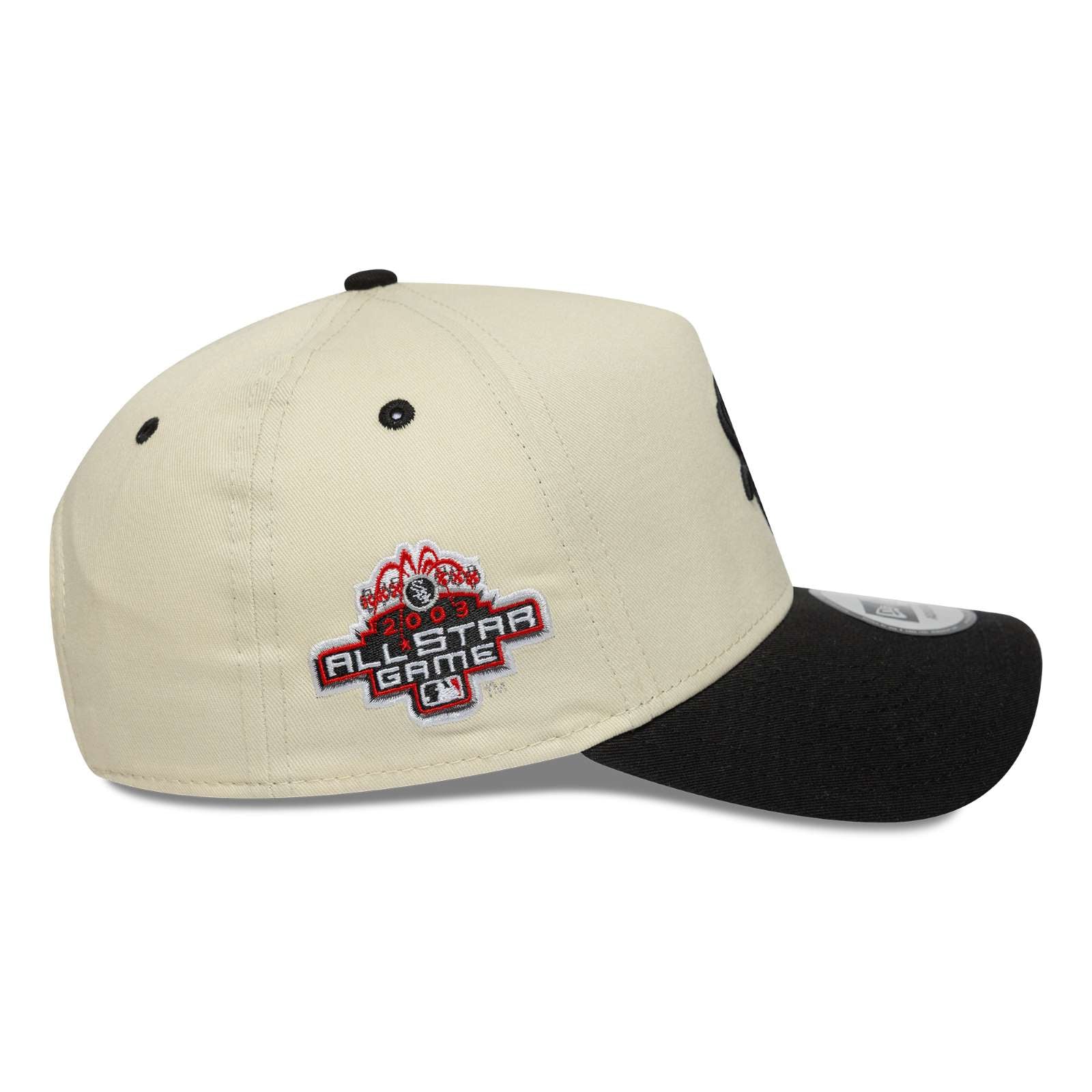 New Era Mens Chicago White Sox 9FORTY Patch Eframe Baseball Cap - Light Beige - OSFM - Image 6