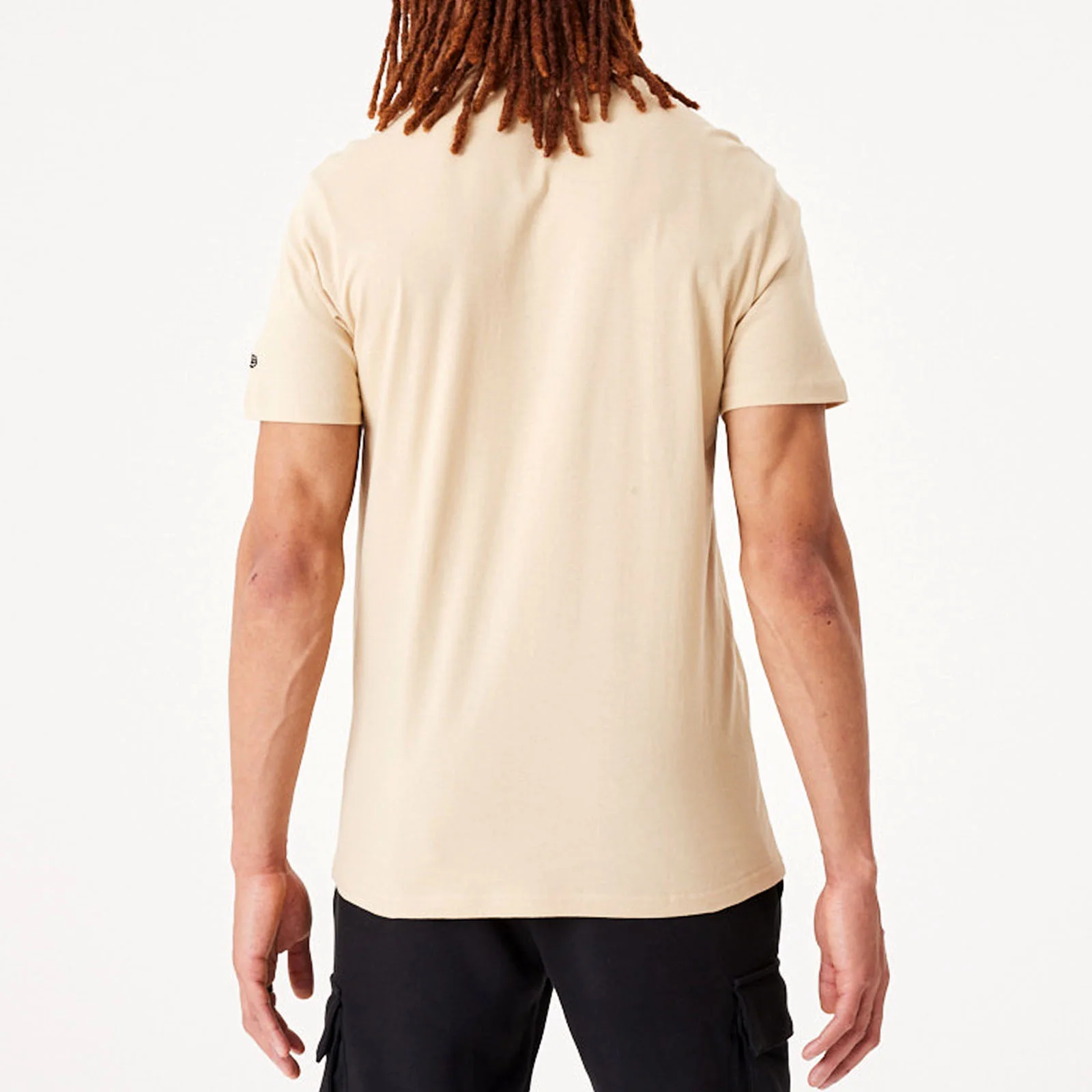 New Era Mens Essentials Short Sleeve T-Shirt - Beige - Image 2