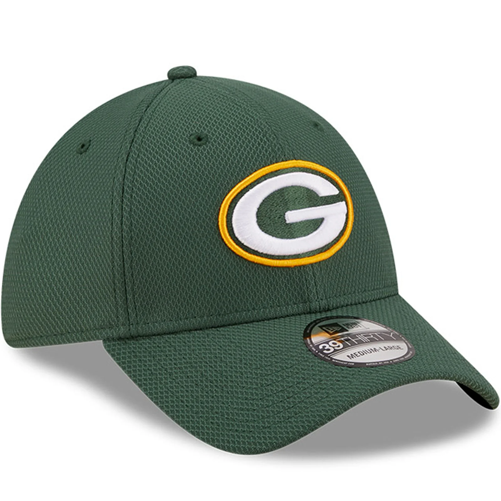 New Era Mens Green Bay Packers NFL 39THIRTY Diamond Era Baseball Cap - Green - Image 3