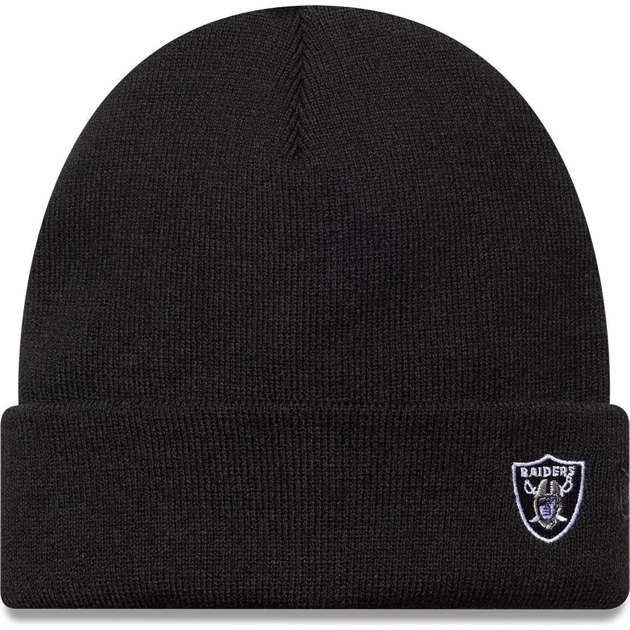 New Era Mens KNIT MEDIUM Las Vegas Raiders Beanie - Black - One Size