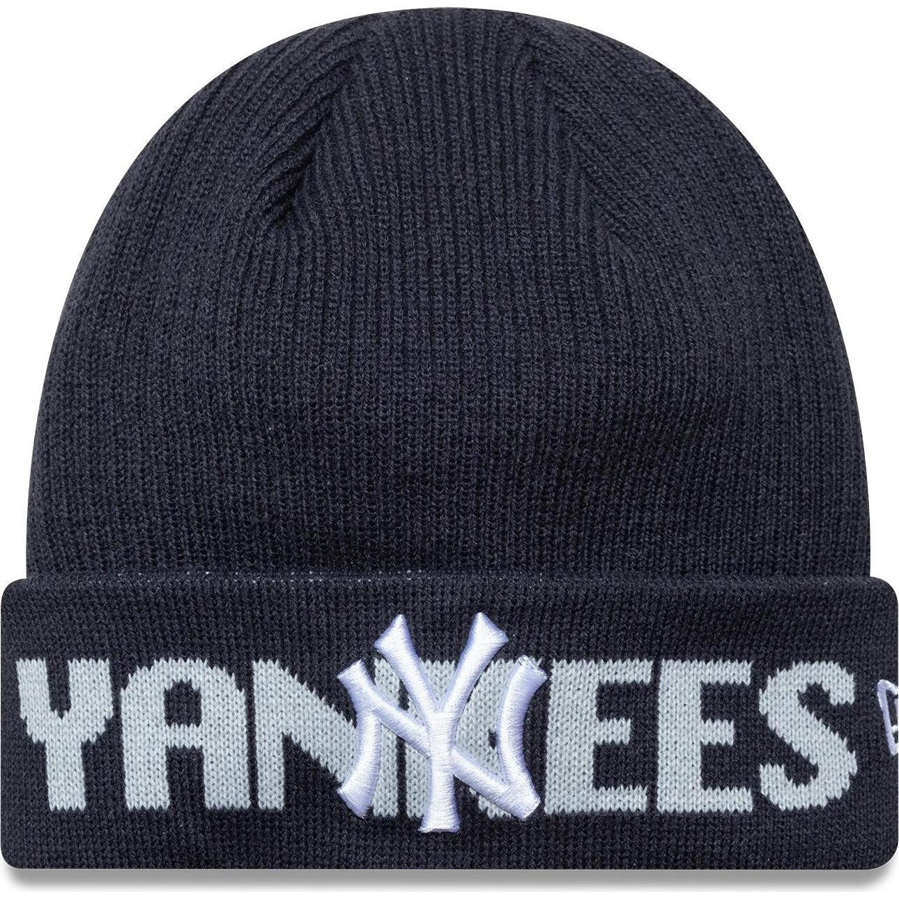 New Era Mens KNIT MEDIUM New York Yankees Beanie - Navy - One Size